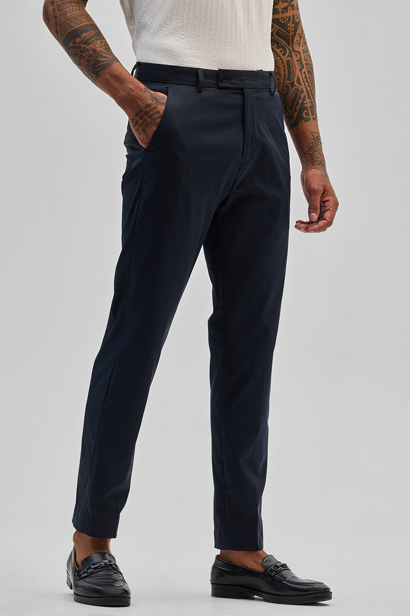 SNITCH Navy Slim Fit Chinos