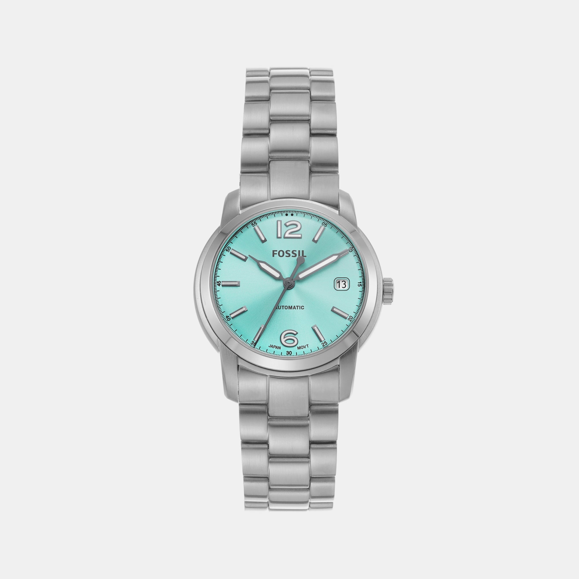 Fossil Heritage Women Automatic Blue Dial Analog Stainless Steel Watch ME3245