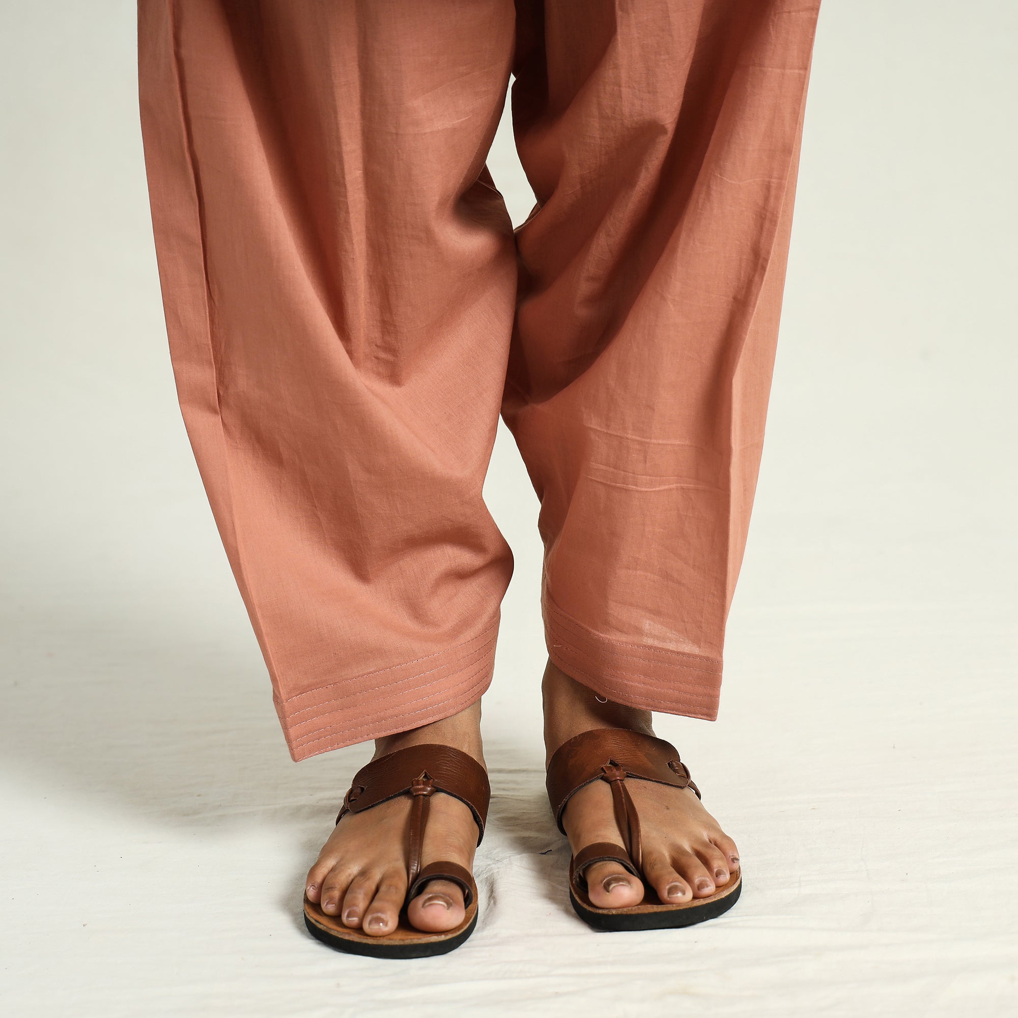 ITOKRI CASUALS Brown - Plain Cotton Women Salwar 04 - view 5