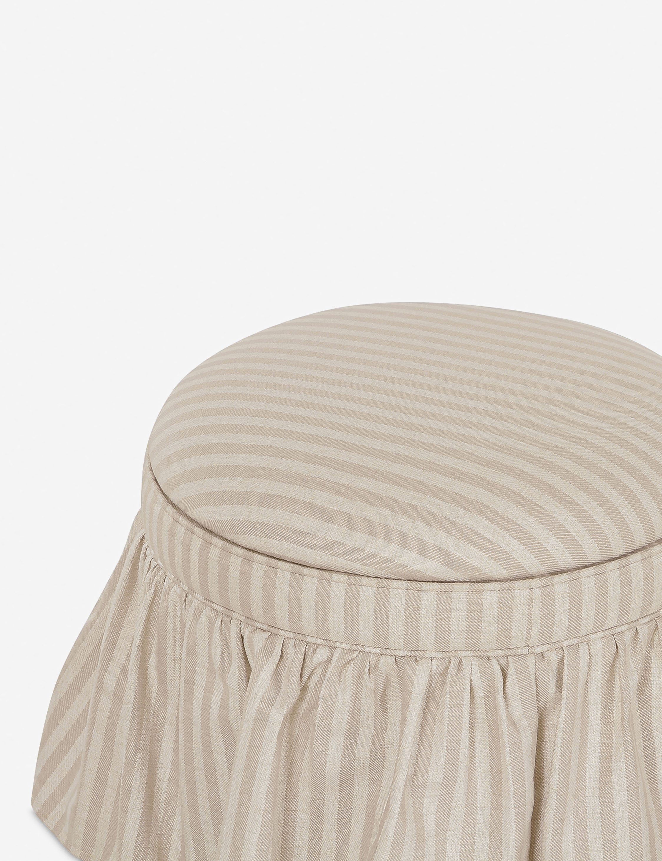 Lulu and Georgia Tompkins Round Storage Ottoman - view 14