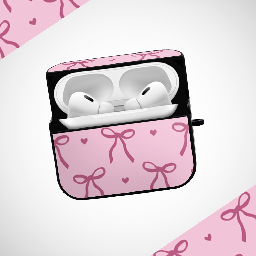 Cover It Up Hearts and Bow Glass Airpods Pro 2 Case Covers - view 2