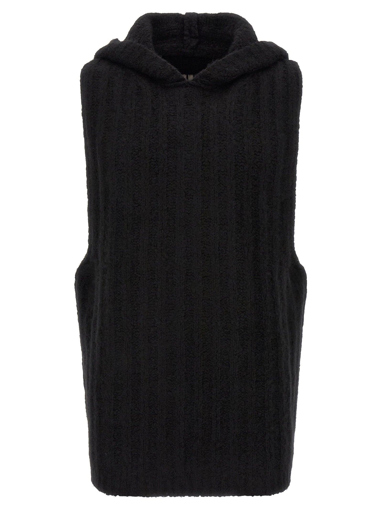 Rick Owens Hooded Tank Top – 90% cachemire 10% silk