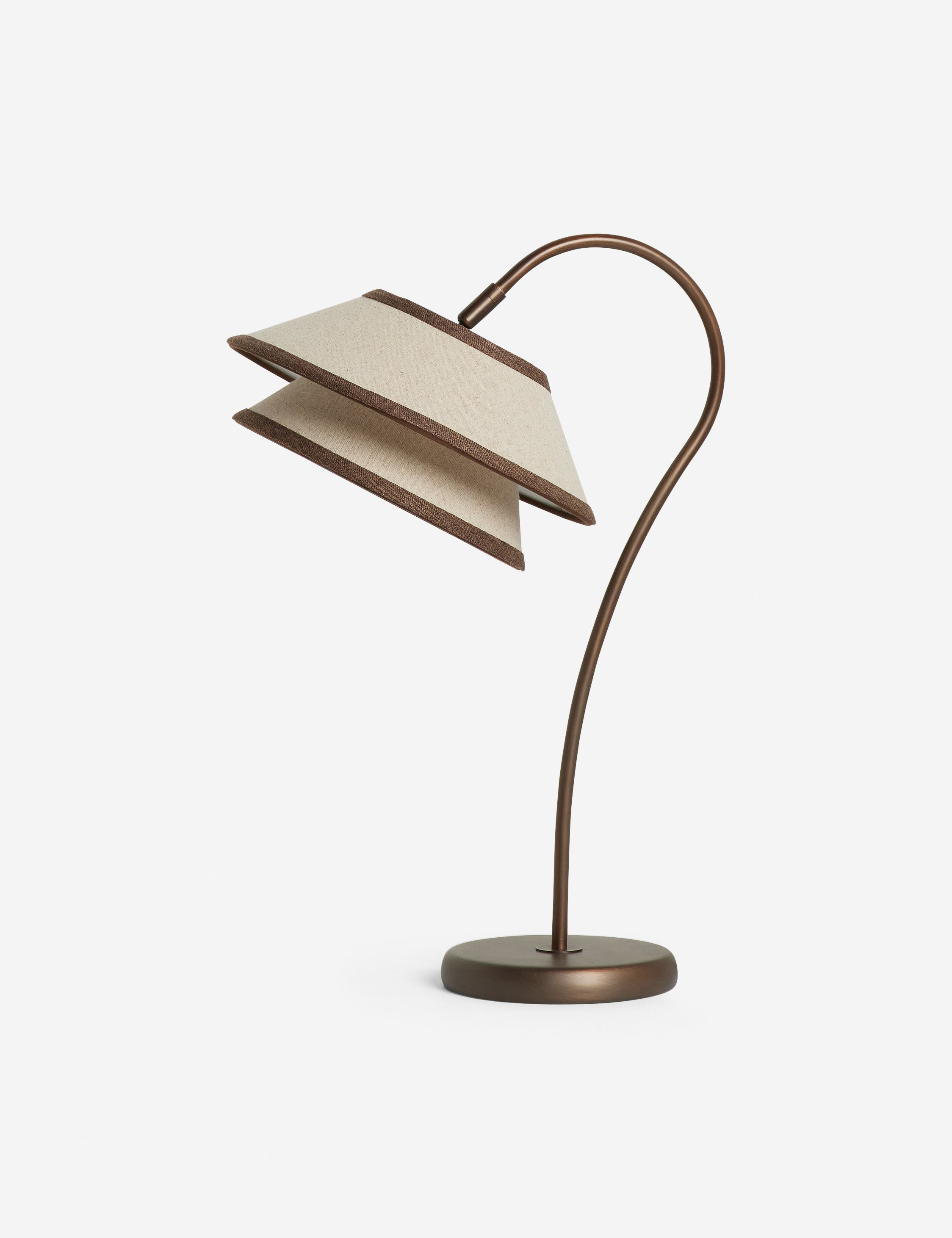 Lulu and Georgia Pittman Table Lamp – Ivory and Toffee