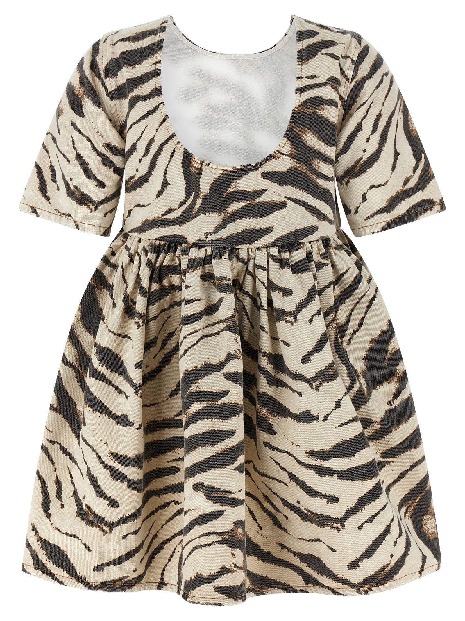 Ganni Zebra Denim Dress – 100% organic cotton - view 2