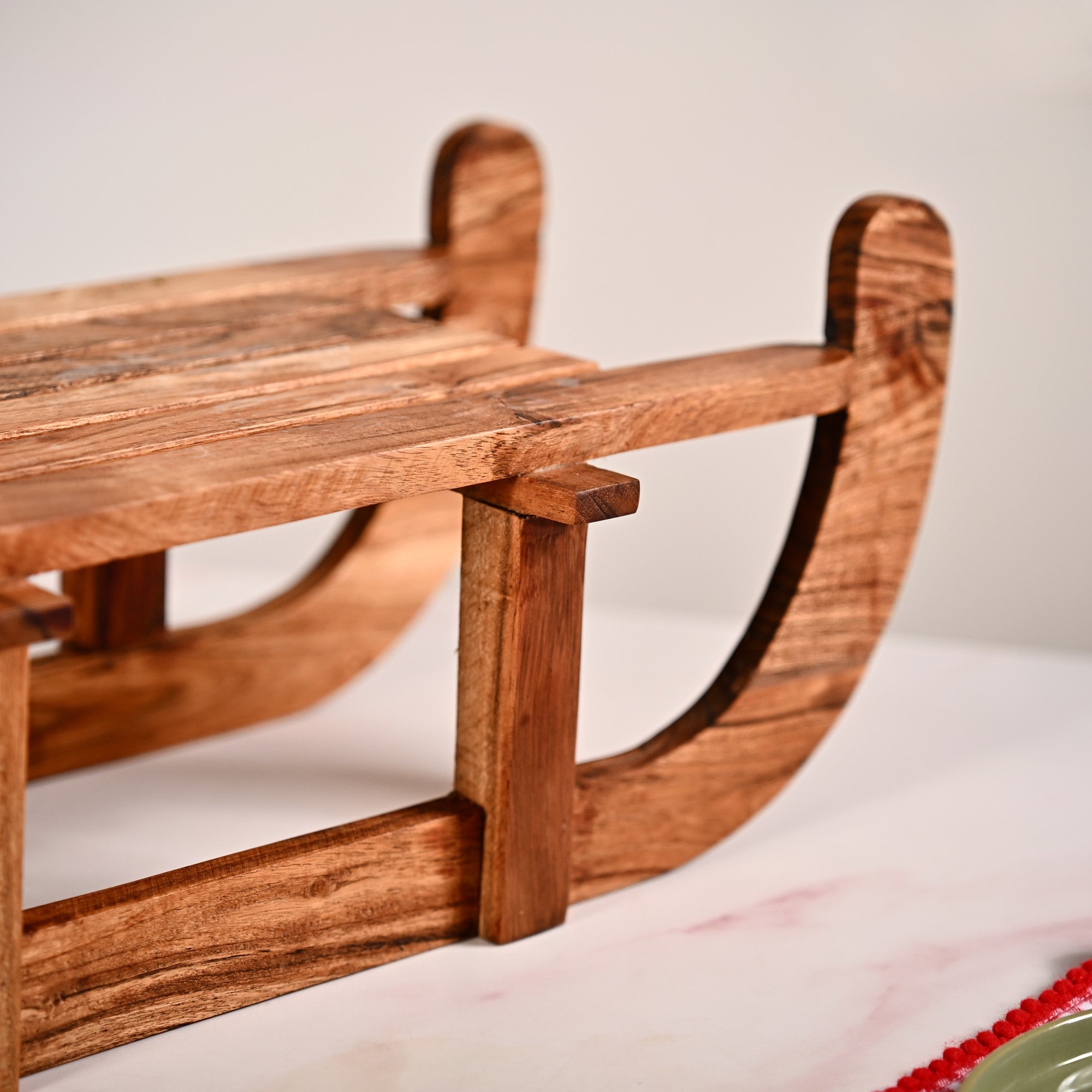 Nestasia Sledge Acacia Wood Serving Platter Riser - view 11