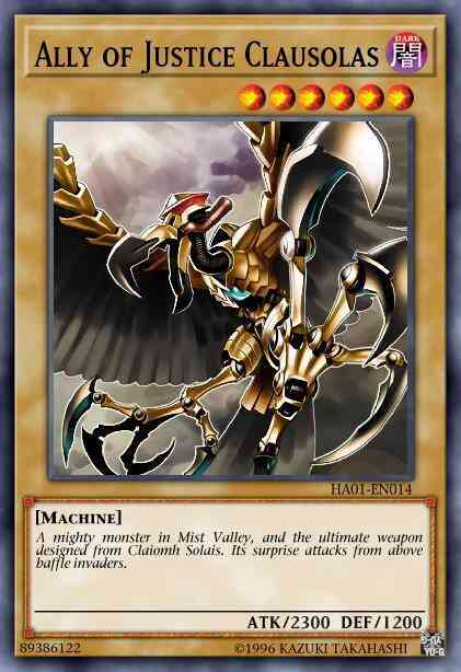 Yu-Gi-Oh! Ally of Justice Clausolas - HA01-EN014 - Super Rare - Unlimited