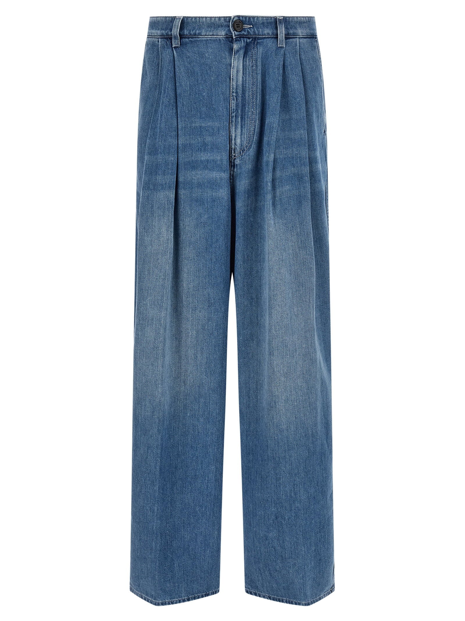 Marni Double Pleated Jeans – 100% cotton