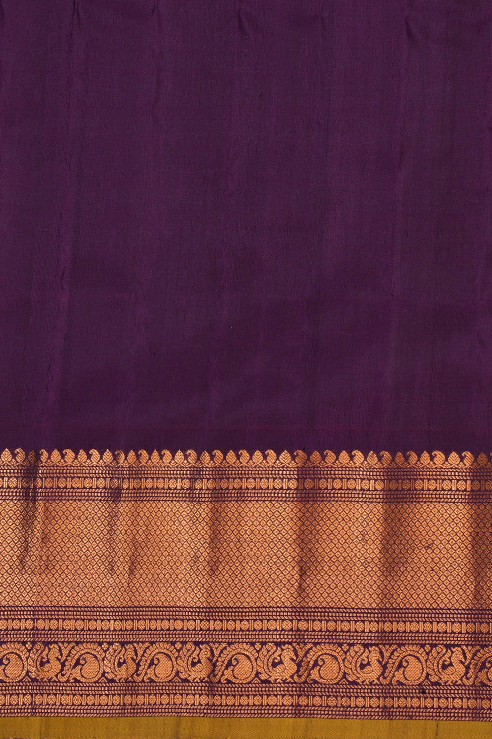 Kalanjali Gadwal Silk Sea Green Saree – Women's - view 4