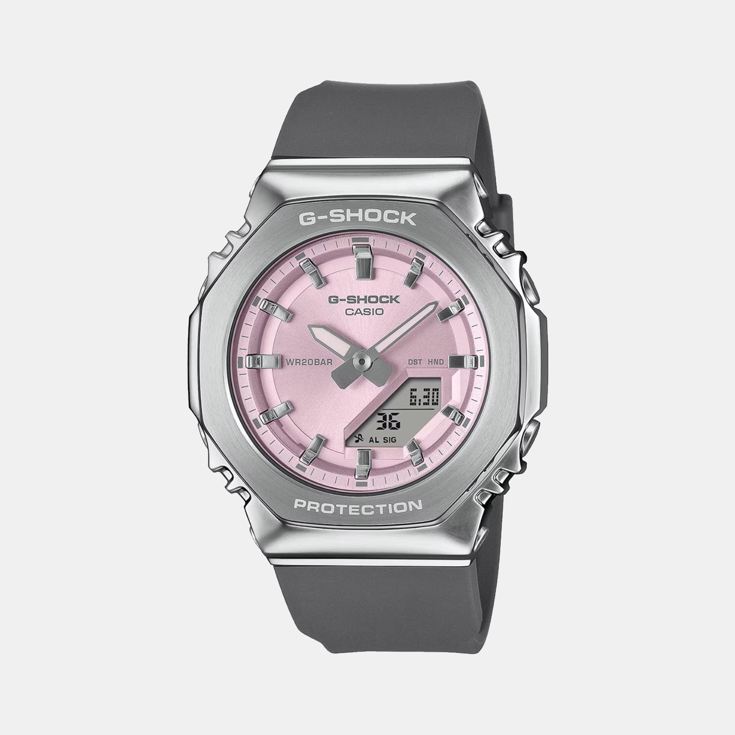 Casio G-Shock Women Quartz Pink Dial Analog-Digital Resin Watch G1626