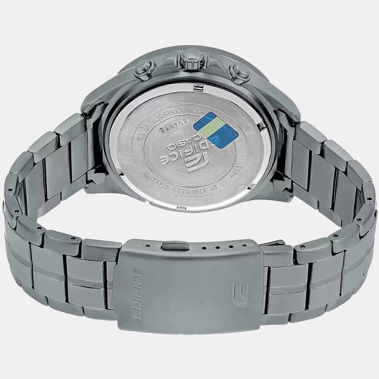 Casio Edifice Men Quartz Grey Dial Chronograph Stainless Steel Watch EX494 - view 5