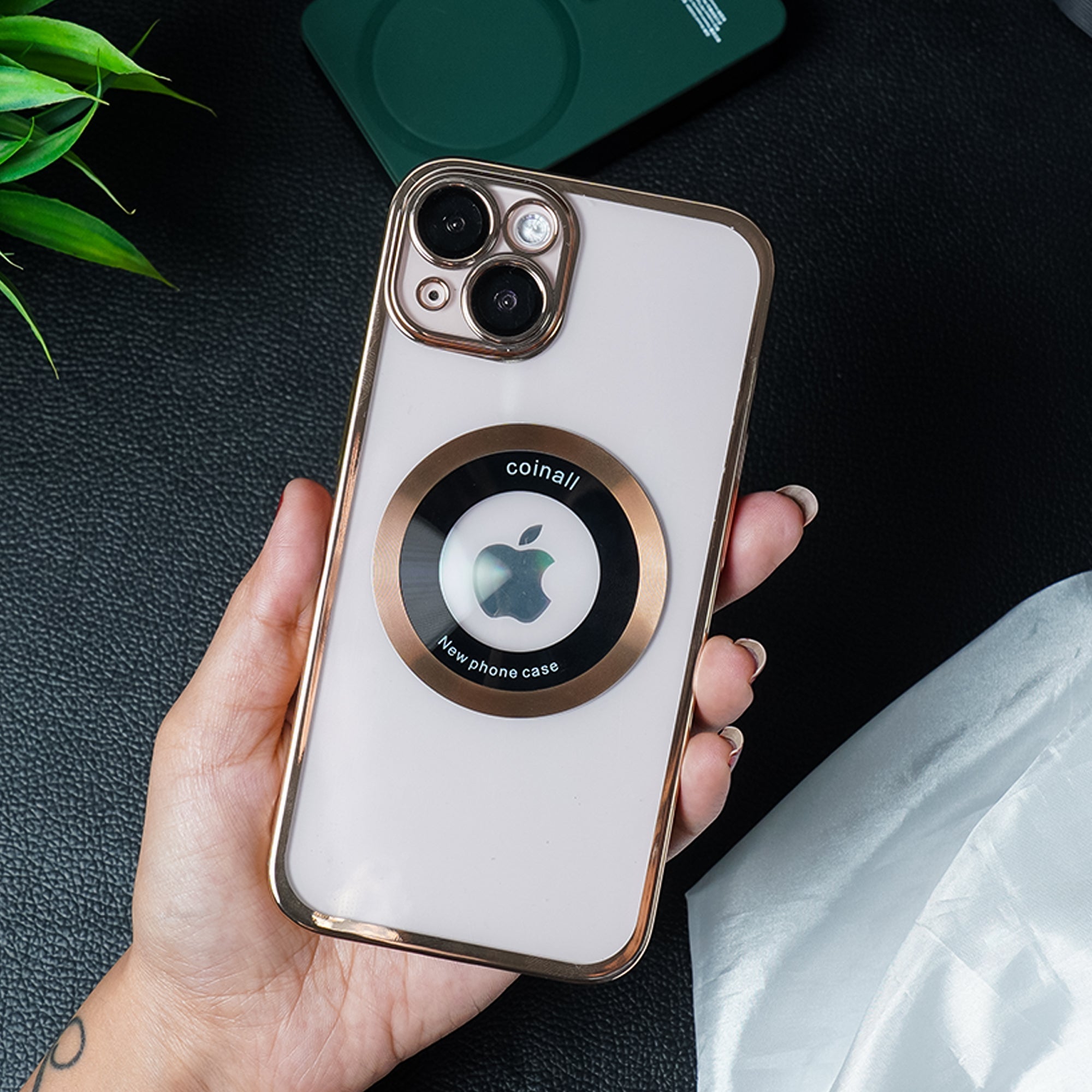 Apple iPhone 14 Series CD Pattern Magnetic Transparent Case - view 6