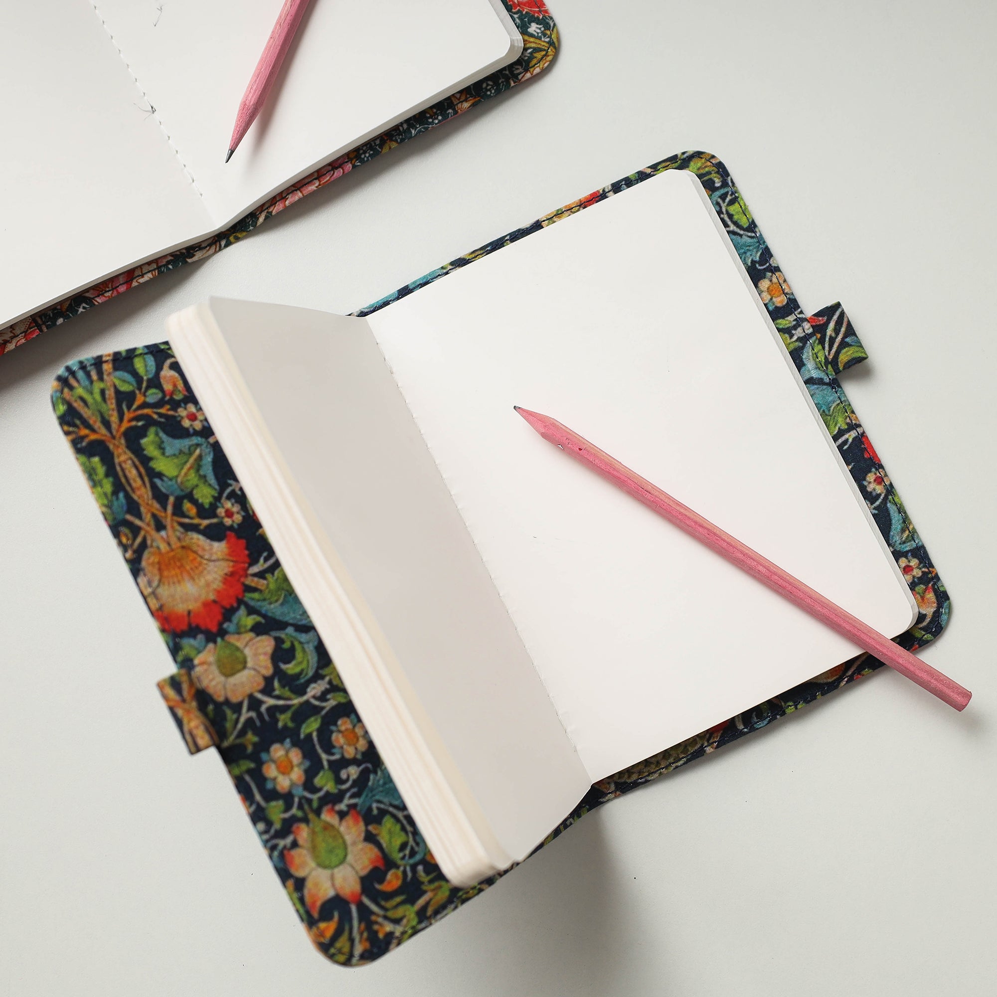 SUKRITI INPRINT Black - Floral Printed Handmade Classic Notebook with Pencil (Large) - view 2