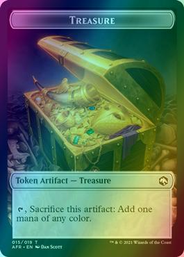 Magic Boo Token (10) // Treasure Token (15) [Adventures in the Forgotten Realms: Tokens] [Foil] - view 2