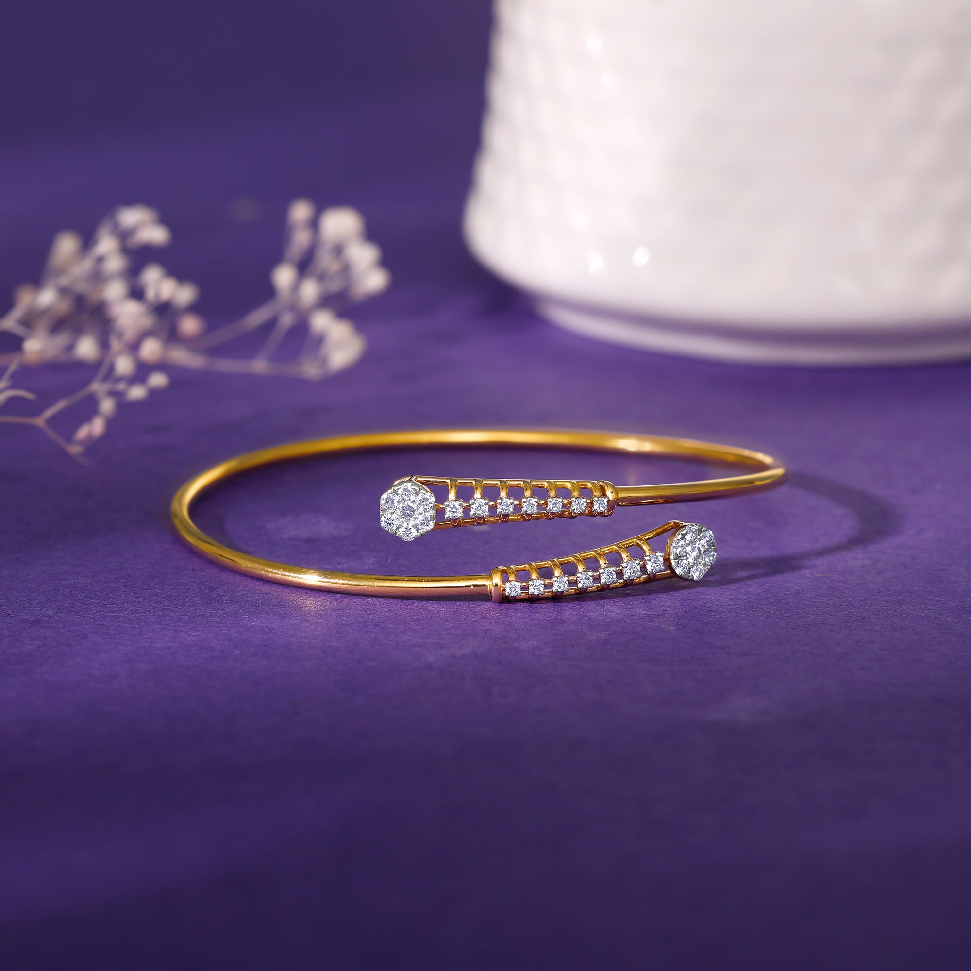 GIVA Jewellery Gold Celeste Diamond Bracelet - view 2