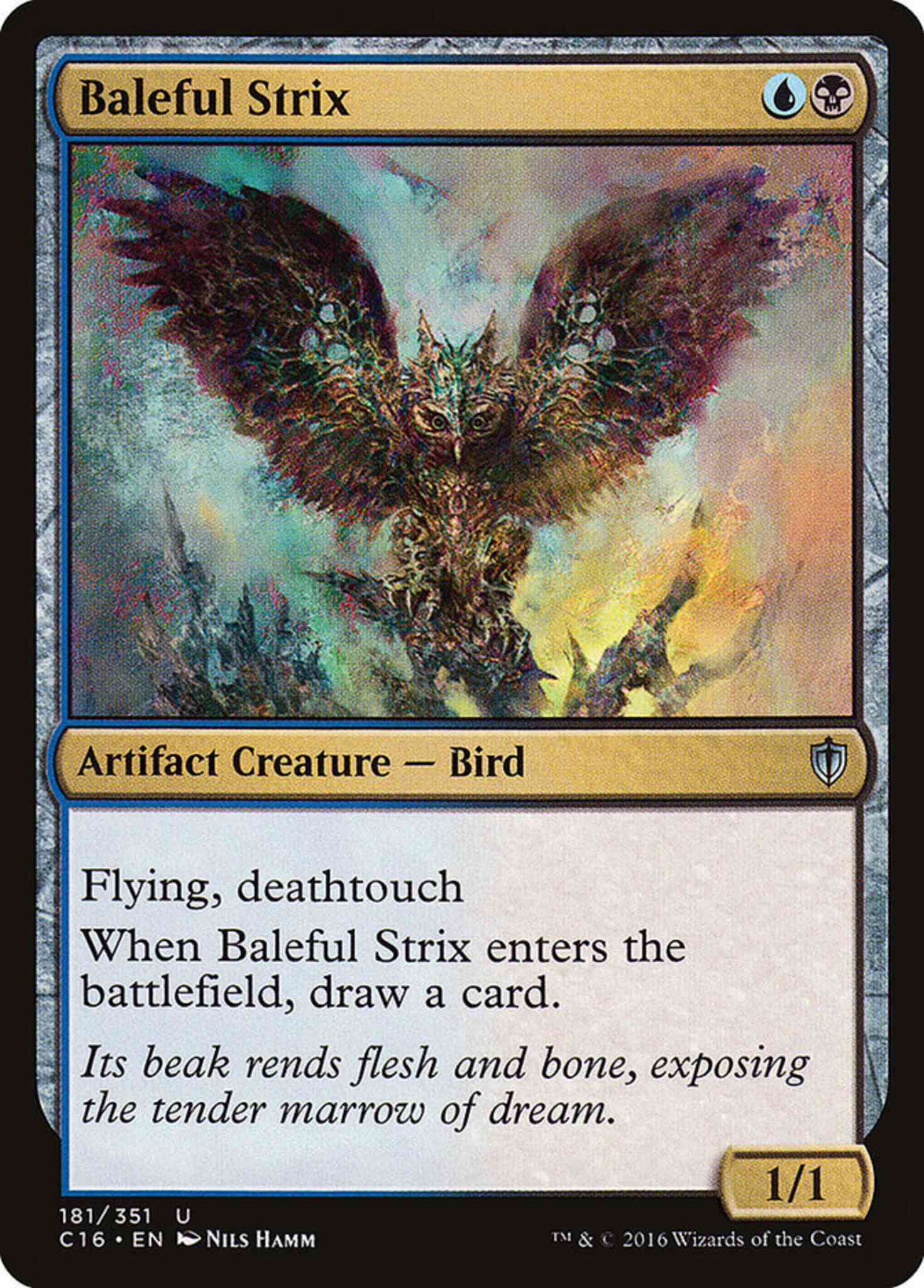 Baleful strix 181 – Magic Baleful Strix [181] [Commander 2016] [Non-Foil]