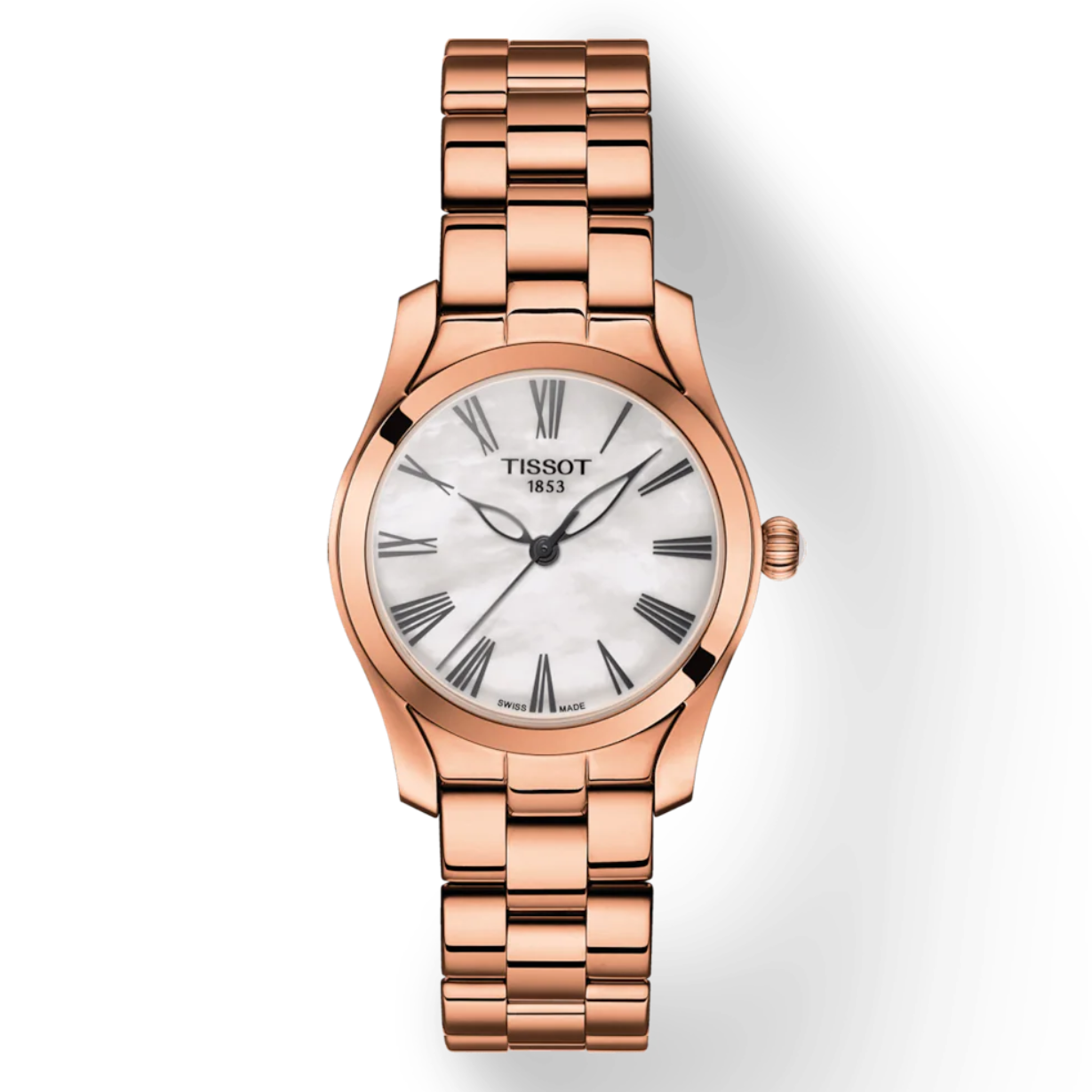 Tissot T-Lady White Mother-Of-Pearl Dial Women 30mm - view 2