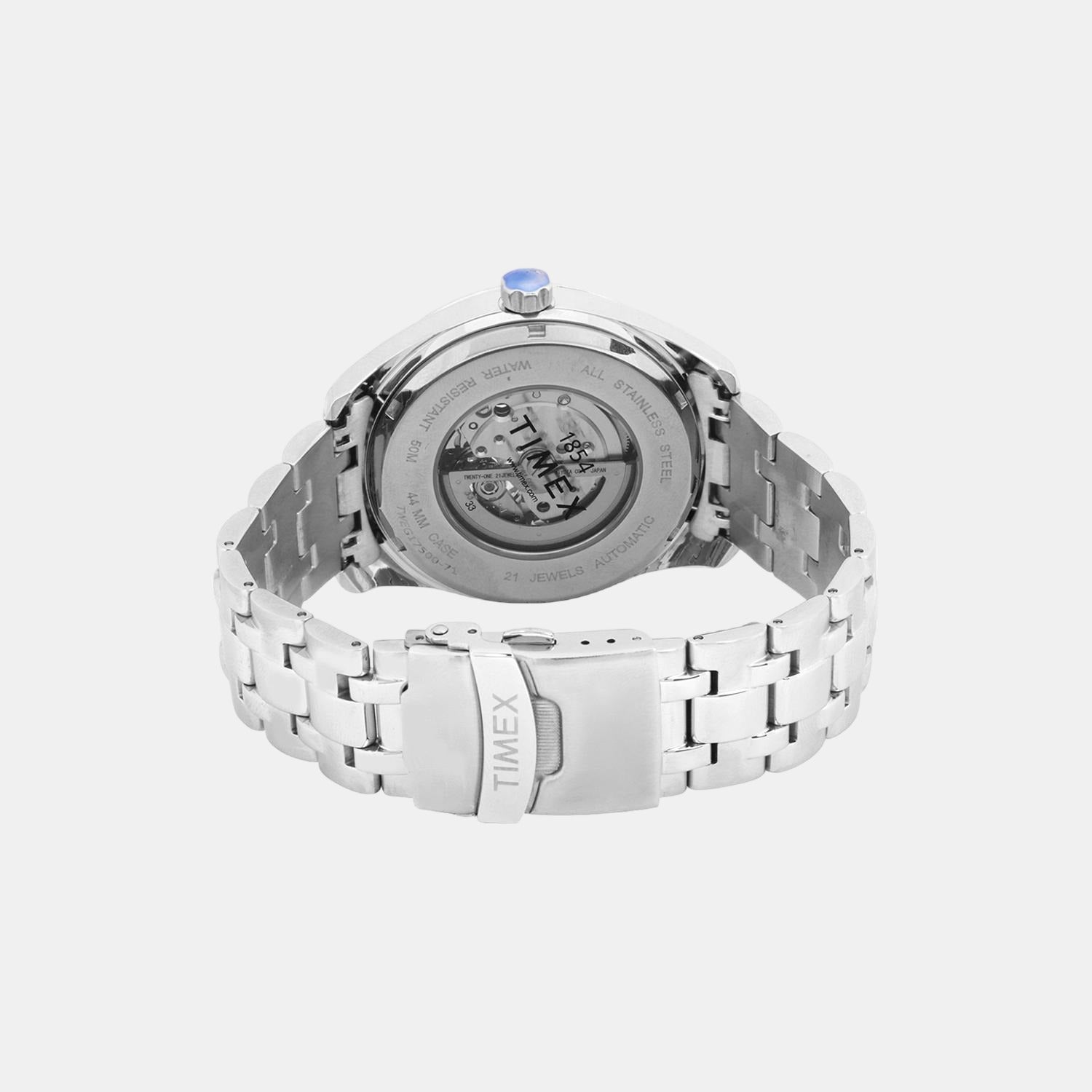Timex E Class Men Automatic Silver Dial Analog Stainless Steel Watch TWEG17500 - view 2