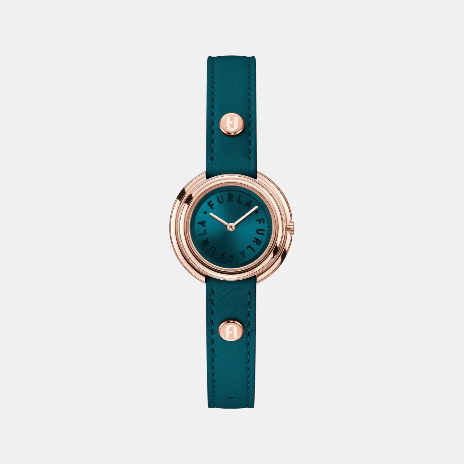 Furla Heritage Women Quartz Blue Dial Analog Leather Watch WW00031002L3