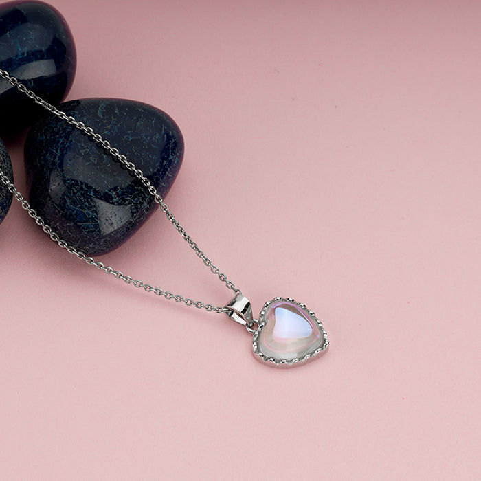 GIVA Jewellery Silver Mystic Heart Pendant - view 2