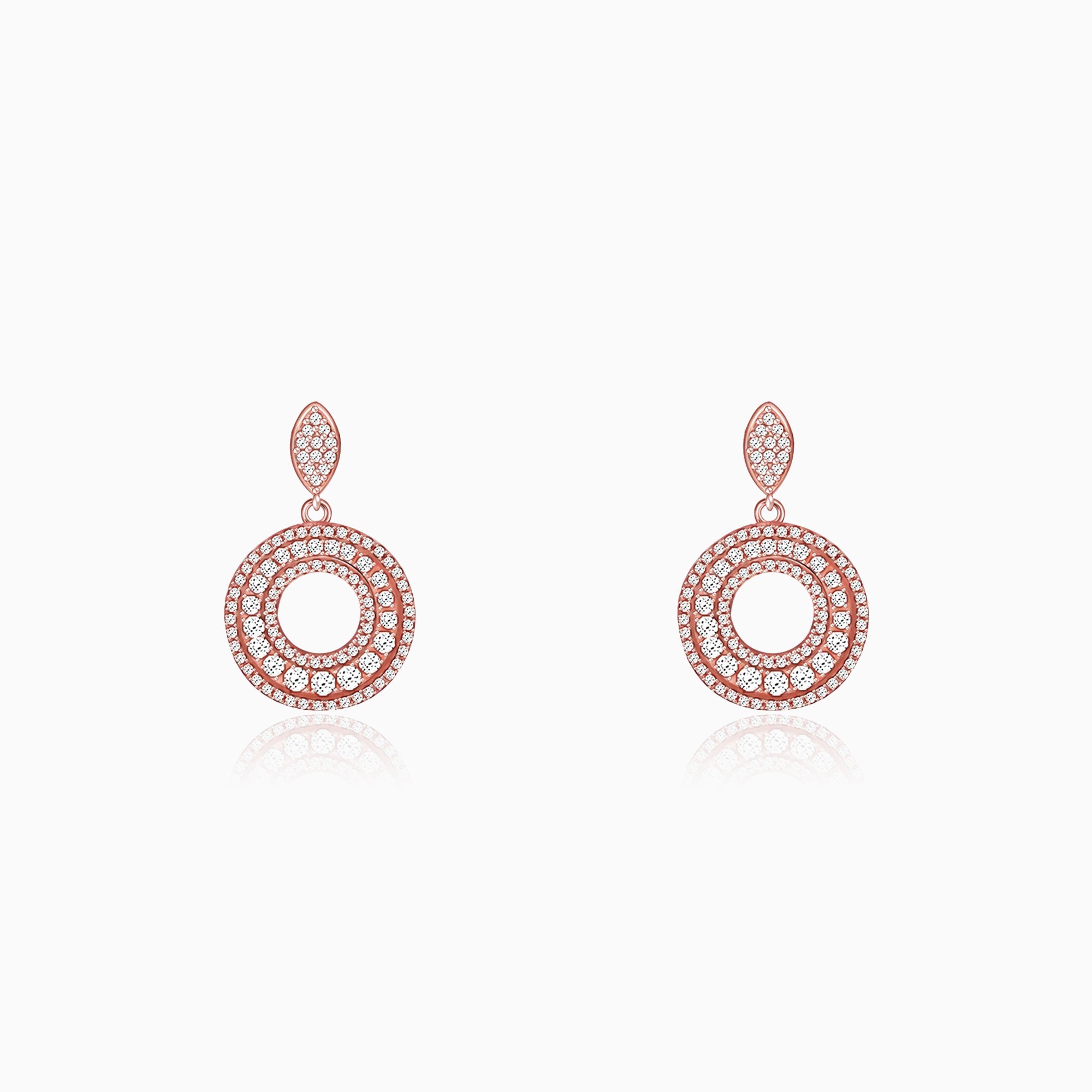 GIVA Jewellery Anushka Sharma Rose Gold Classic Earrings