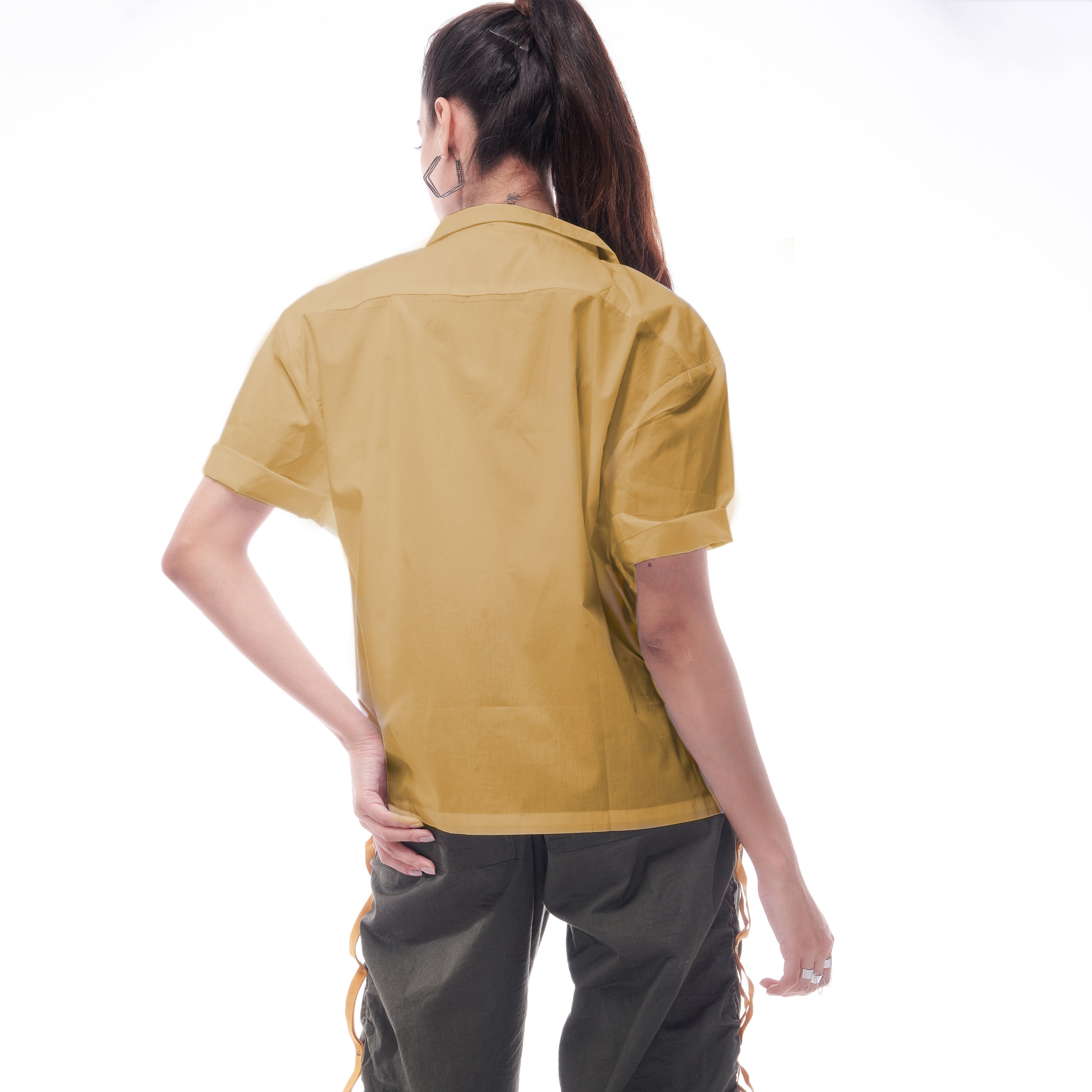 Normcore Khaki Unisex Shirts - view 7