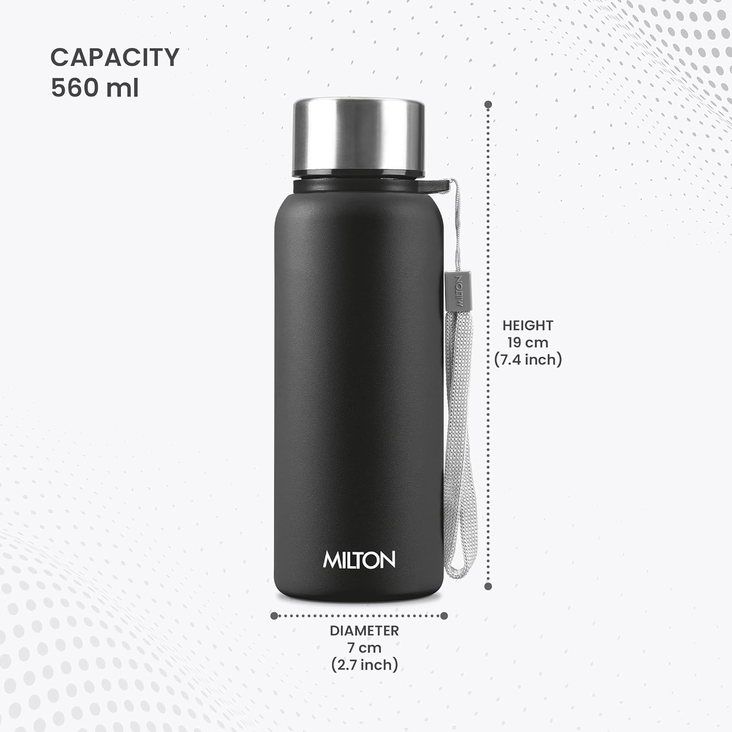 Personalized Brim Stainless Steel Bottle (Milton) - view 6