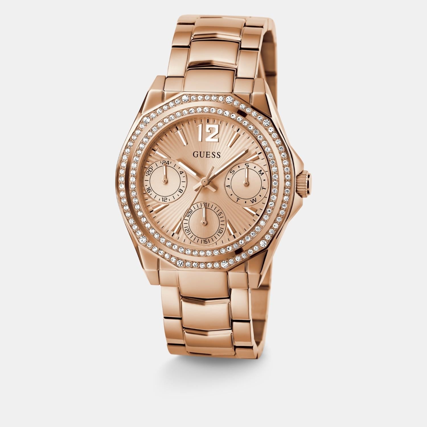 Guess Dress Women Quartz Rose Gold Dial Multi-Function Stainless Steel Watch GW0685L3 - view 2