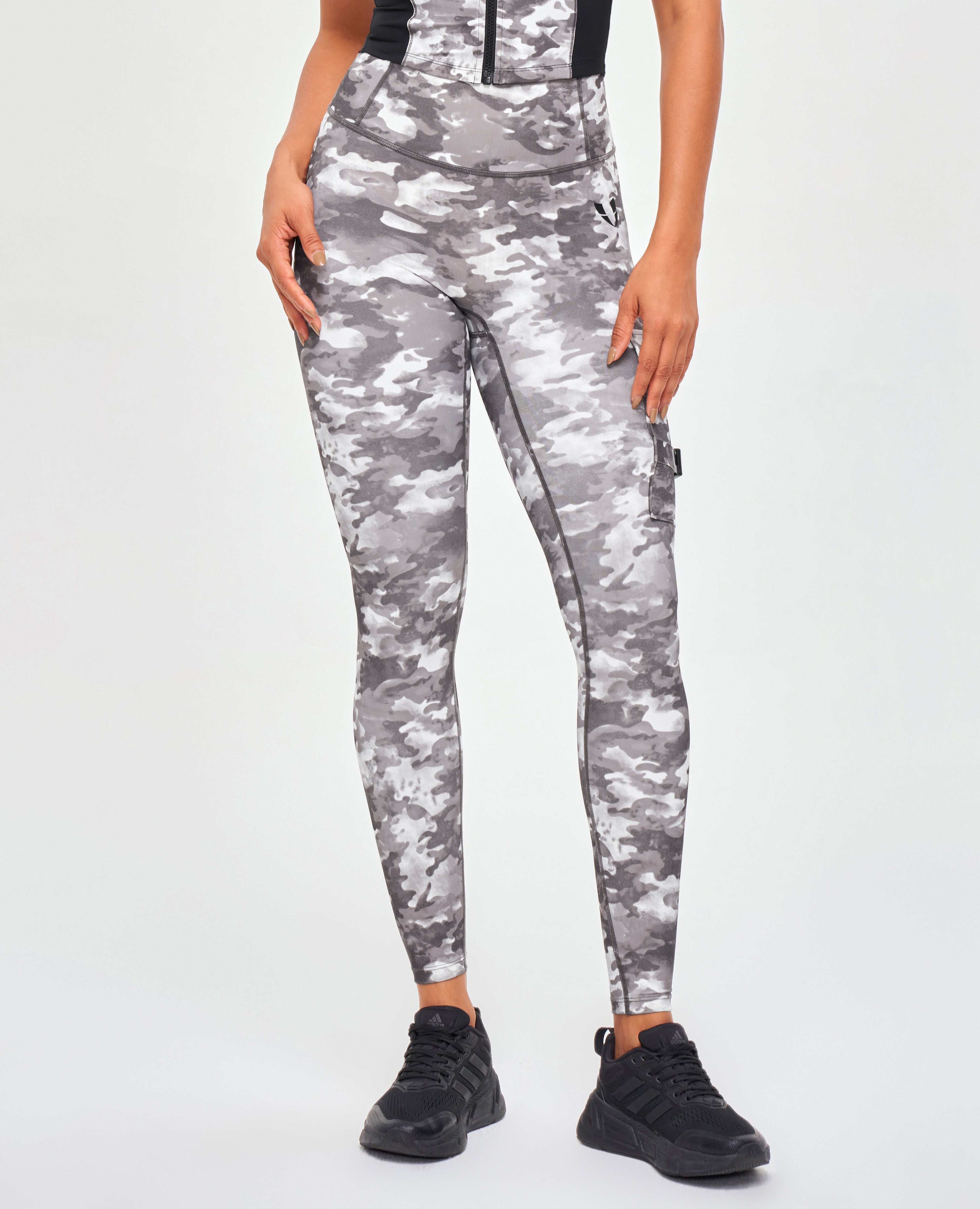 FIRM ABS Cargo Fitness Leggings - Tie Dye Camo - view 2