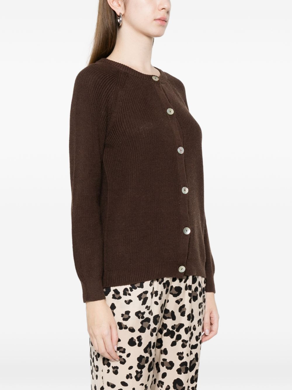 Beyou Cotton and cashmere cardigan – Cotton 85%, Cashmere 15% - view 3