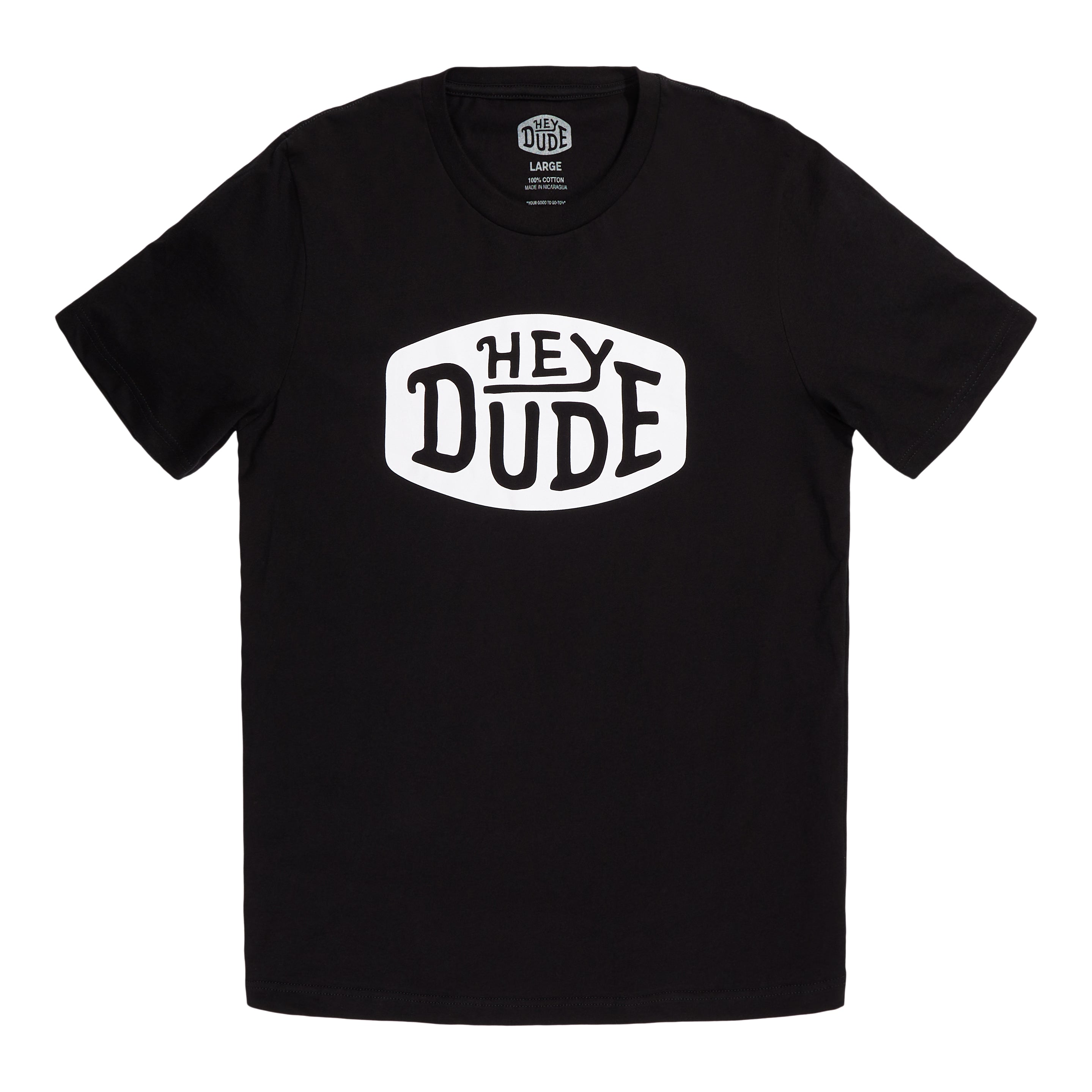 HEYDUDE shoes Go To Chest Buckle Tee - Black – Men's