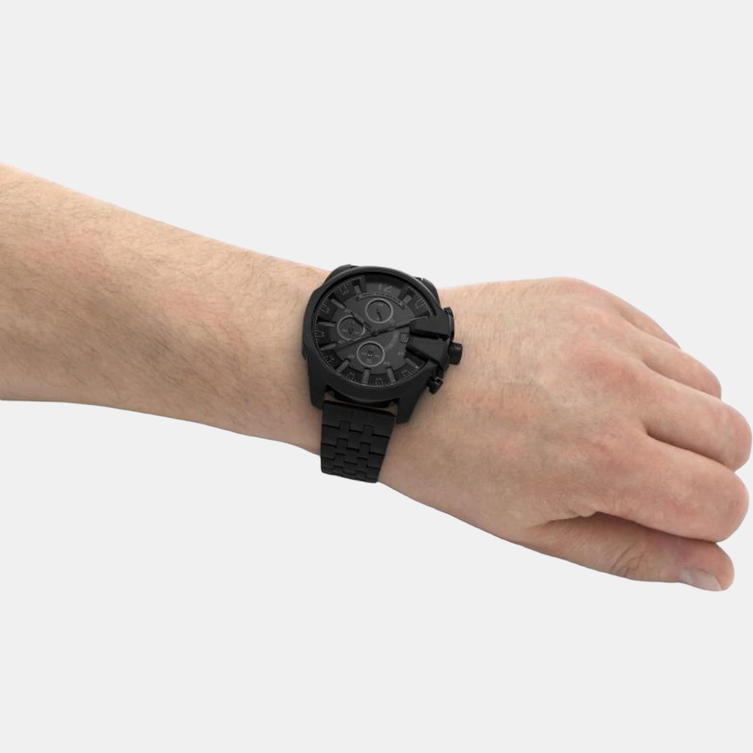 Diesel Baby Chief Men Quartz Black Dial Chronograph Stainless Steel Watch DZ4617 - view 4