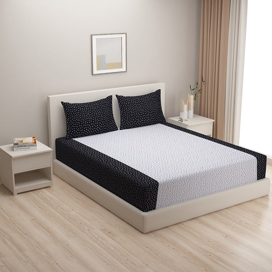 Swayam India Floating Flock Bed Sheets- Shades Of Paradise- 2302