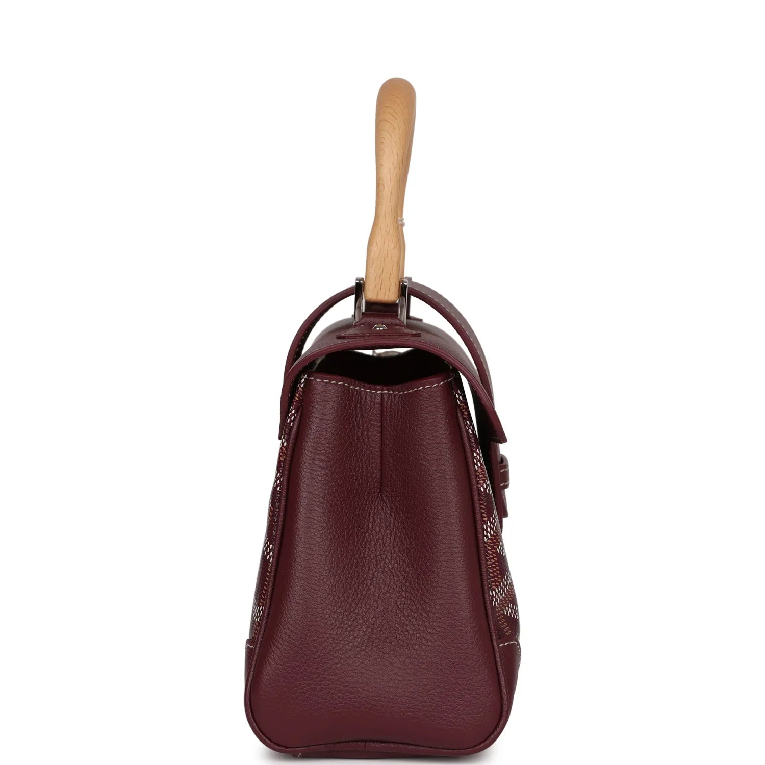 Cop Underdog Goyard Saigon Souple Mini Burgundy Goyardine Palladium Hardware - view 5