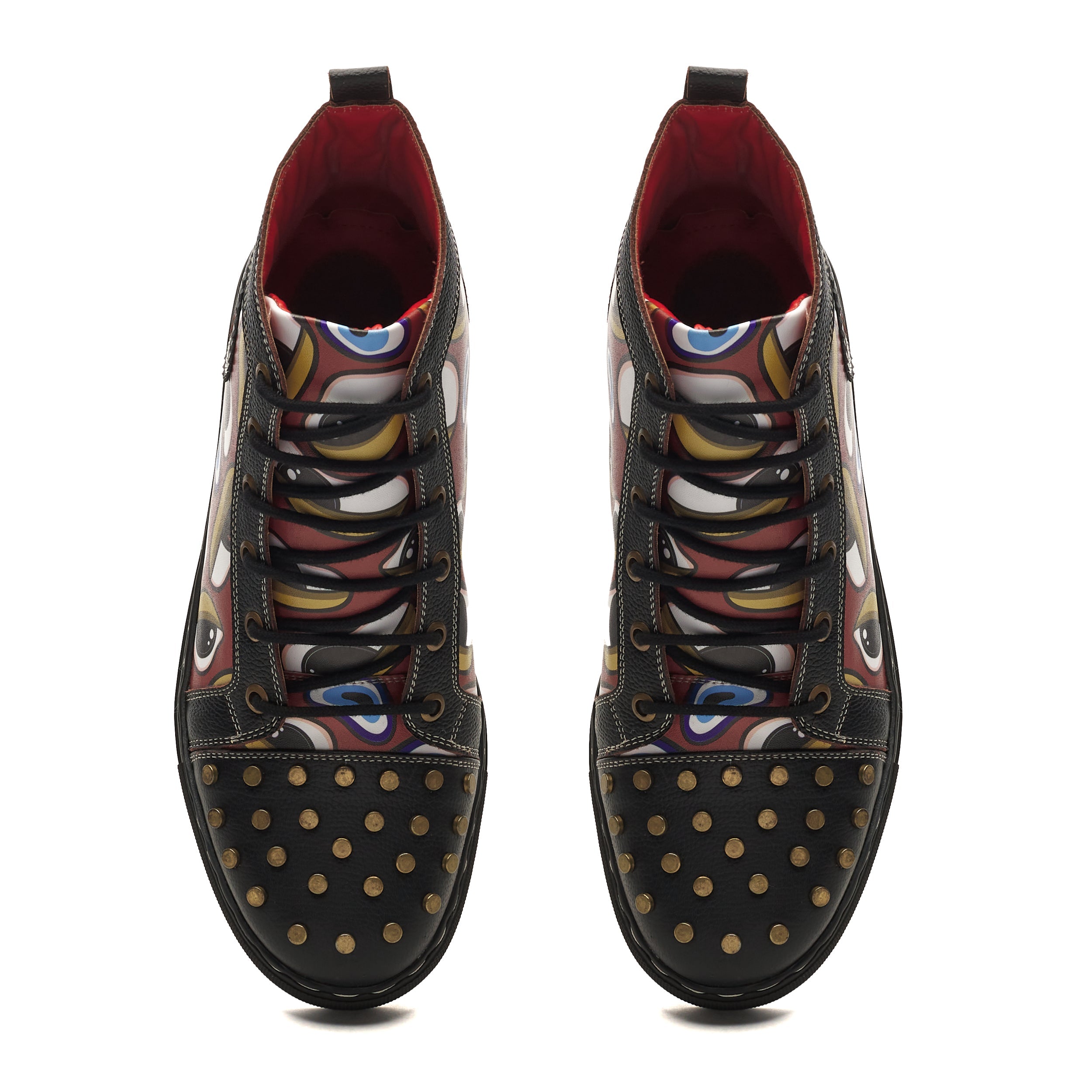 Banjaaran India 'Nazar' High-Tops Women – Crimson - view 2