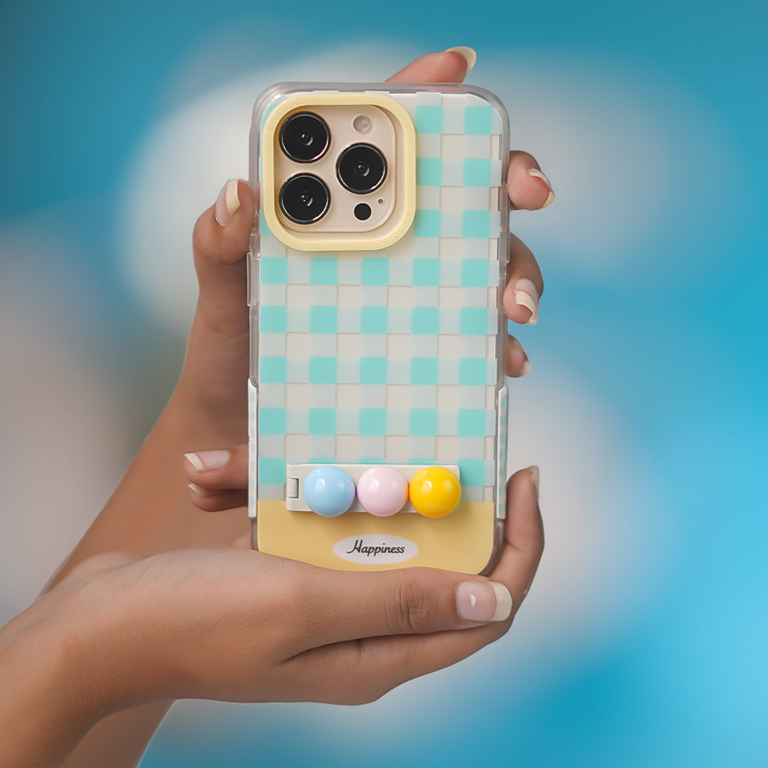 Peeperly Happiness Checkerboard Phone Case – No Color