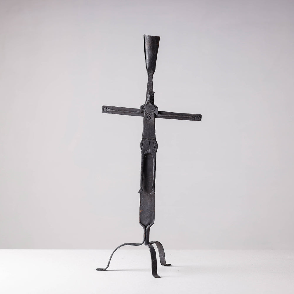 CHHATTISGARH HASTSHILP VIKAS BOARD Bastar Tribal Wrought Iron Esu Candle Stand
