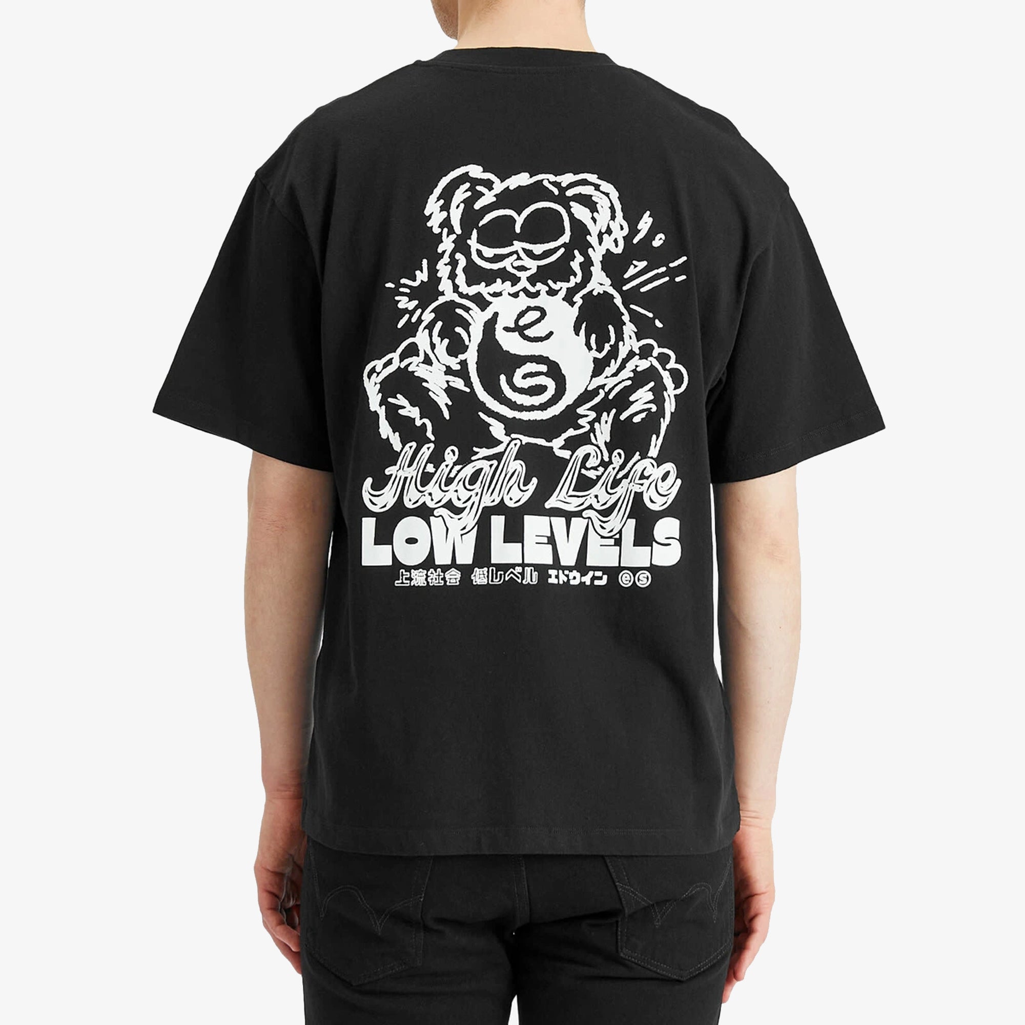 Edwin | High Bear T-shirt { Black/white - view 2