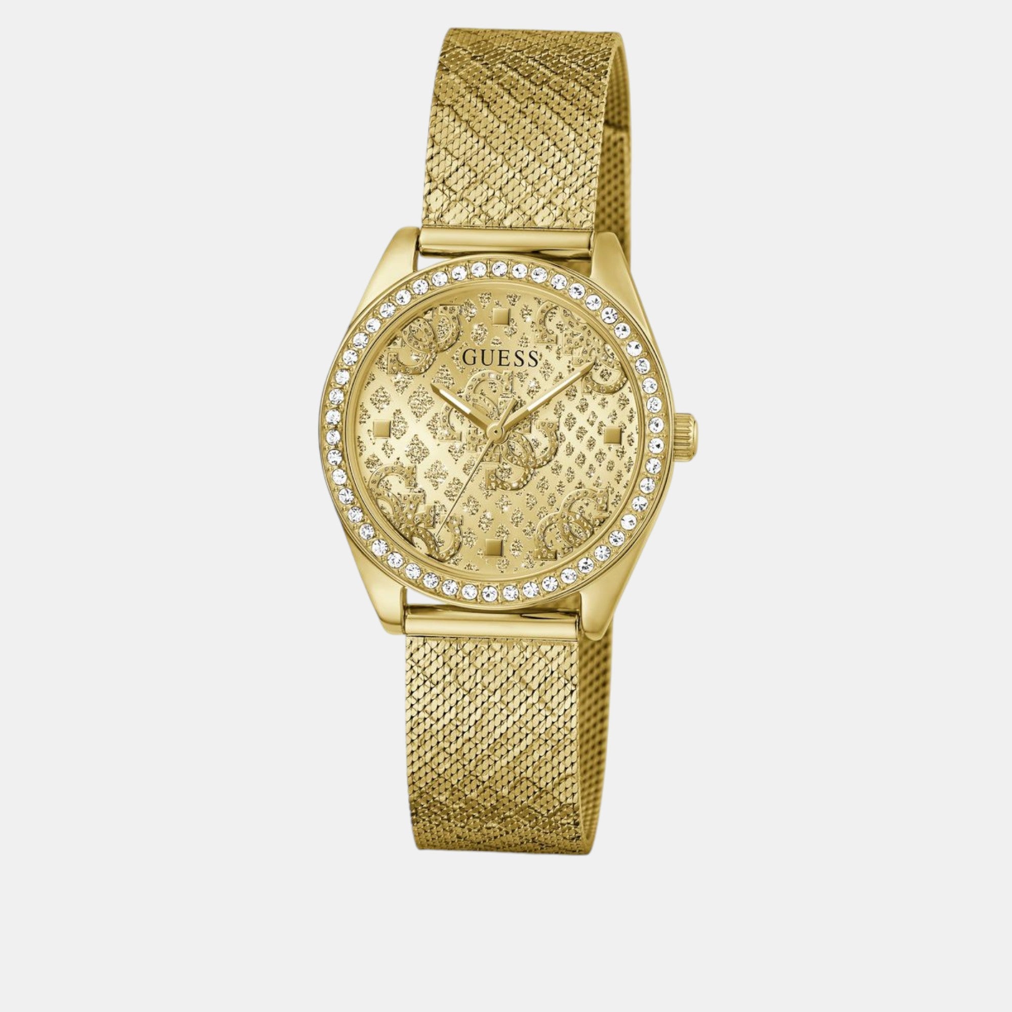 Guess Trend Women Quartz Champagne Dial Analog Mesh Watch GW0748L2 - view 2