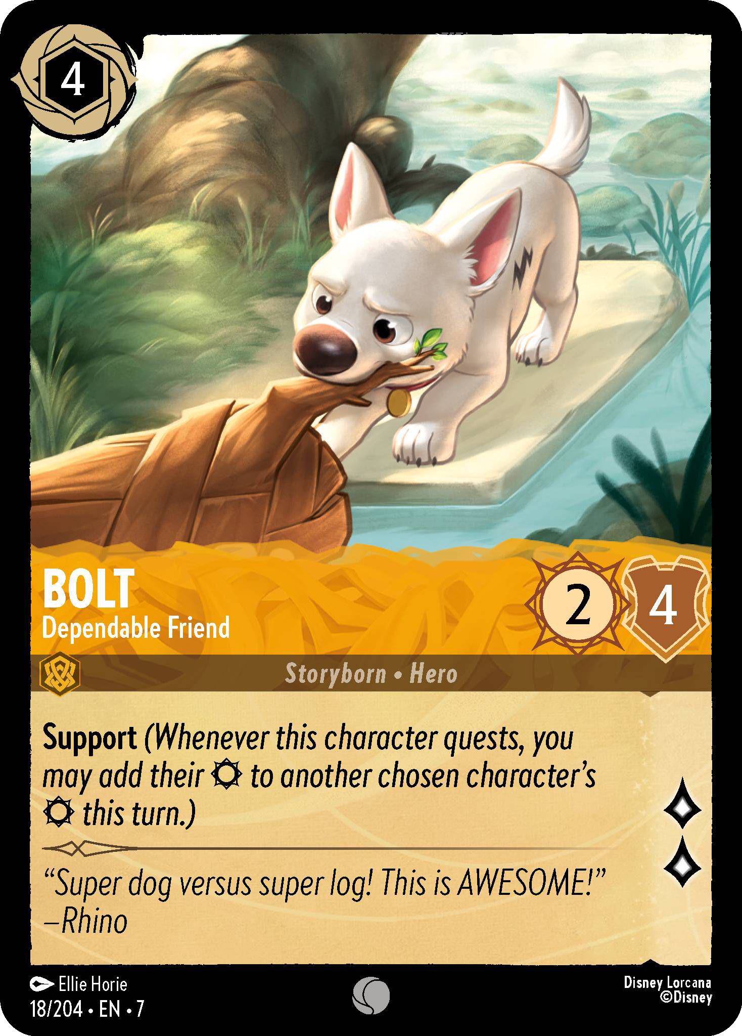 Lorcana Bolt - Dependable Friend - 18/204 [Archazia's Island] [Non-Foil]