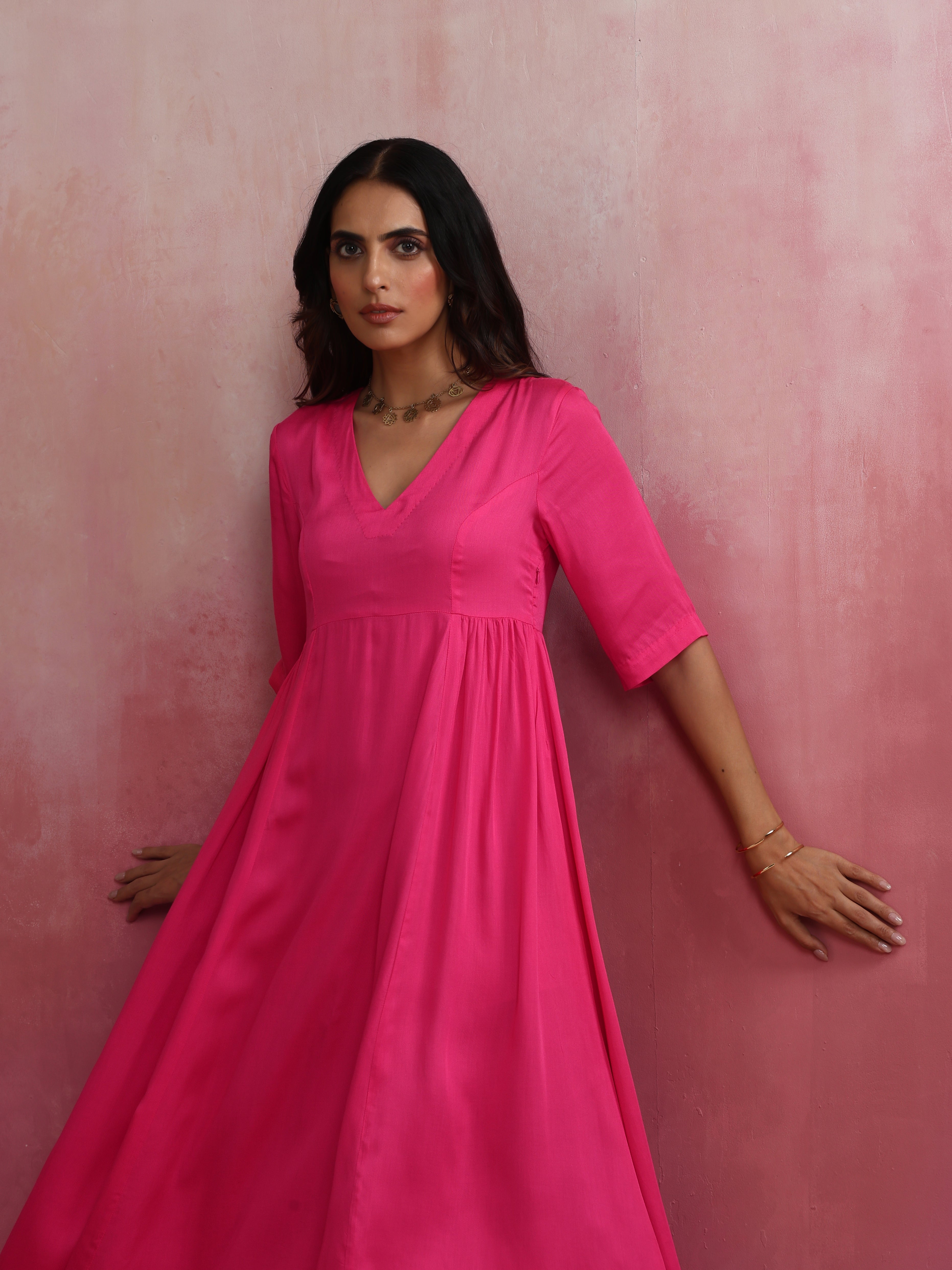 trueBrowns Modal Pink Dress - view 4
