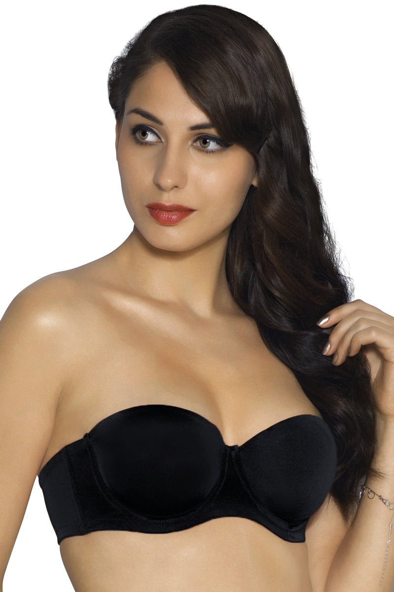 Amante Strapless Padded Wired Multiway Tube Bra - Black