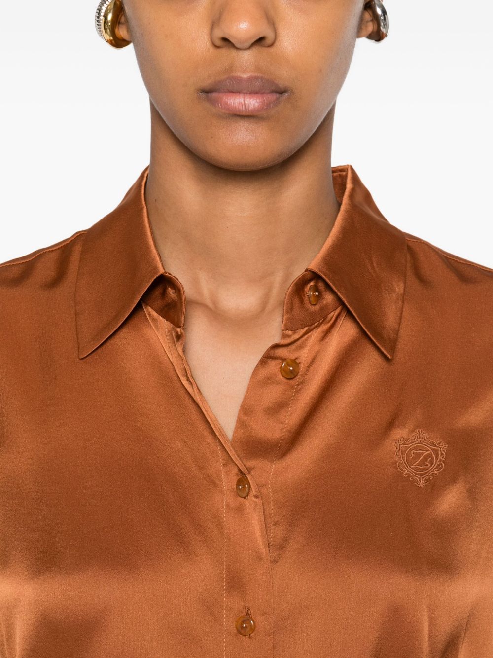 Zimmermann Embroidered silk shirt – 100% Silk - view 2
