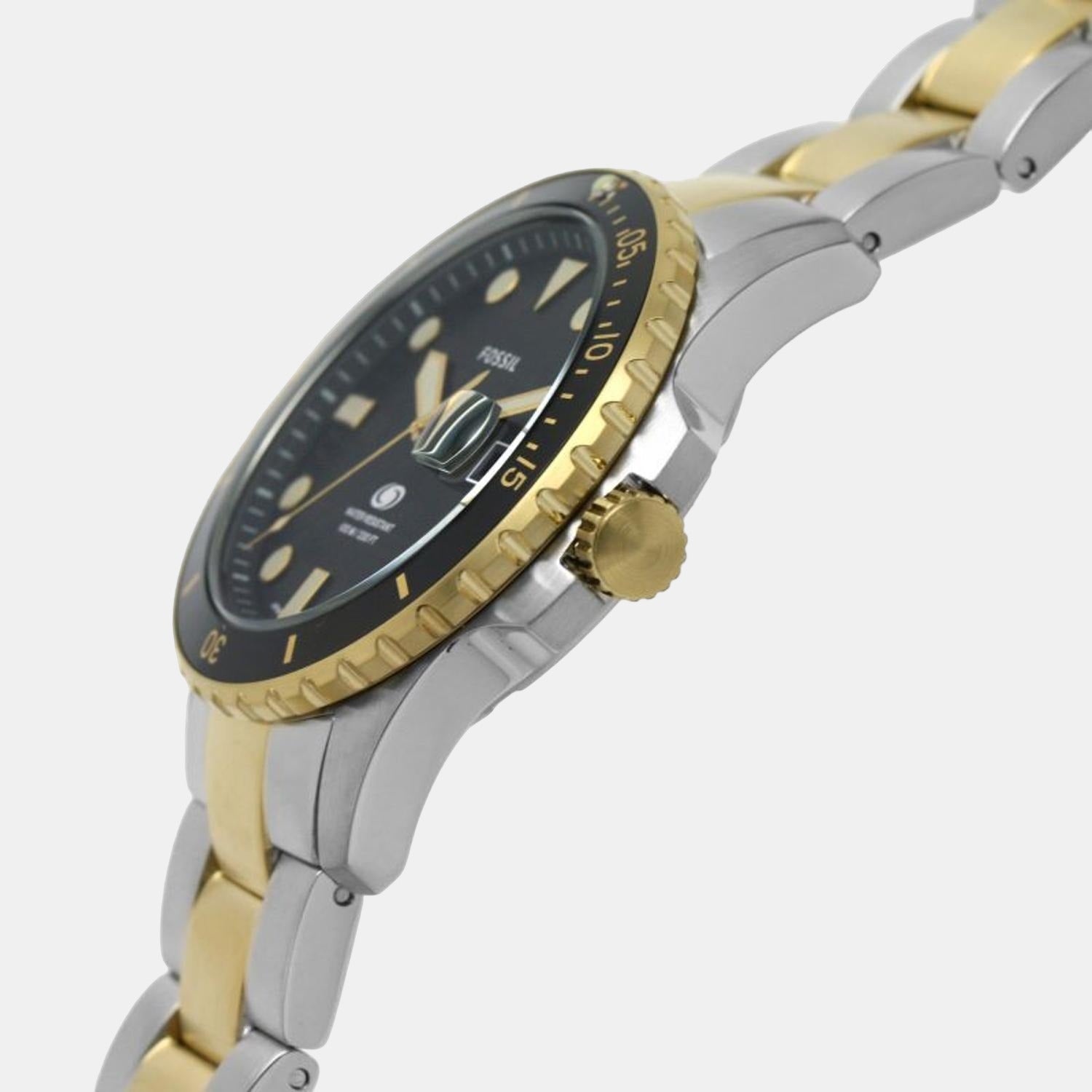 Fossil Blue Dive Men Quartz Black Dial Analog Stainless Steel Watch FS5951 - view 5