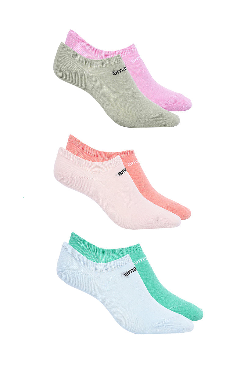 Amante Low Cut Socks (Pack of 6) - Multicolor - view 3
