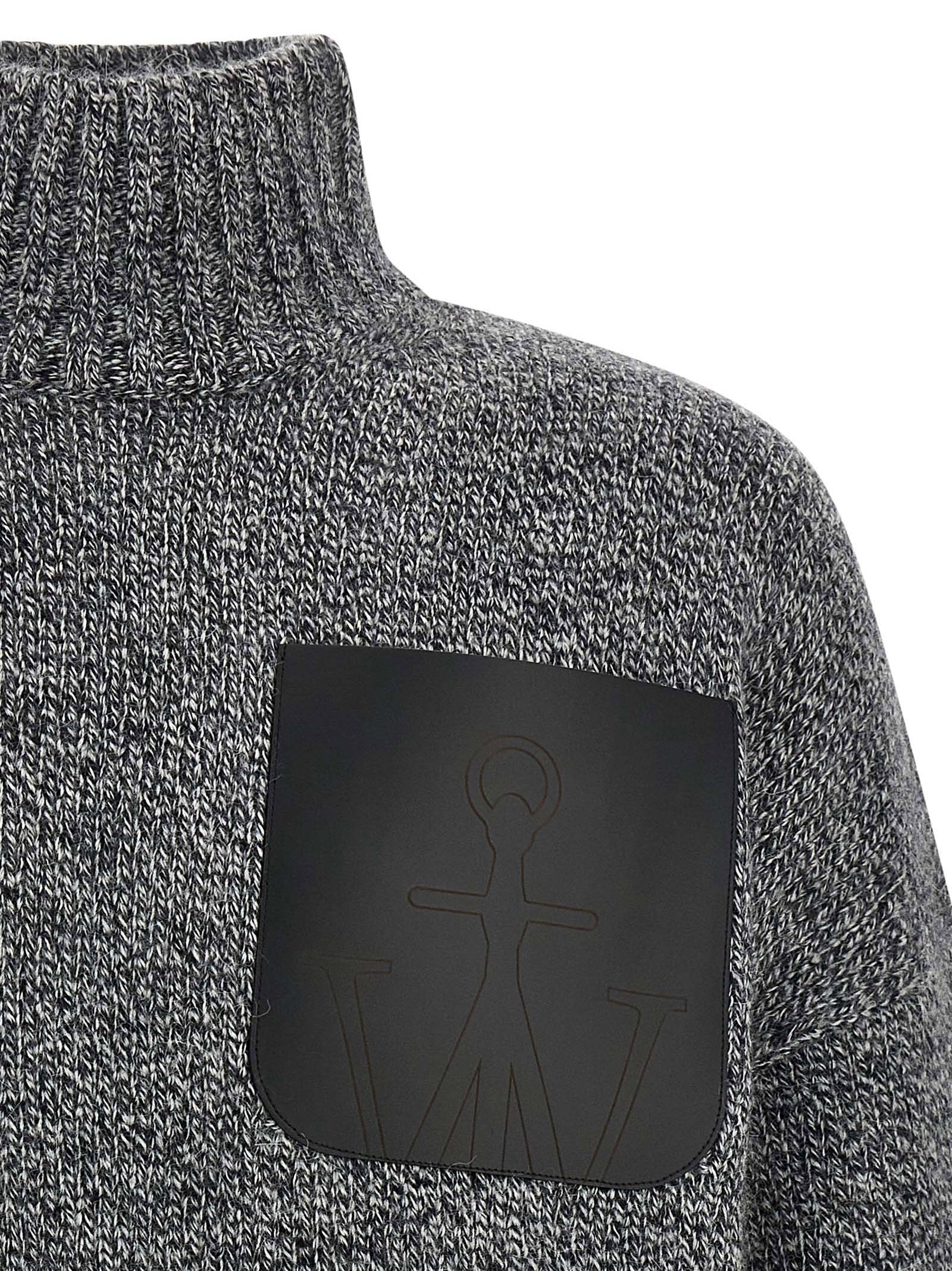 J.w.anderson Leather Patch Pocket Sweater – 45% wo, 37% wp, 18% ac - view 3