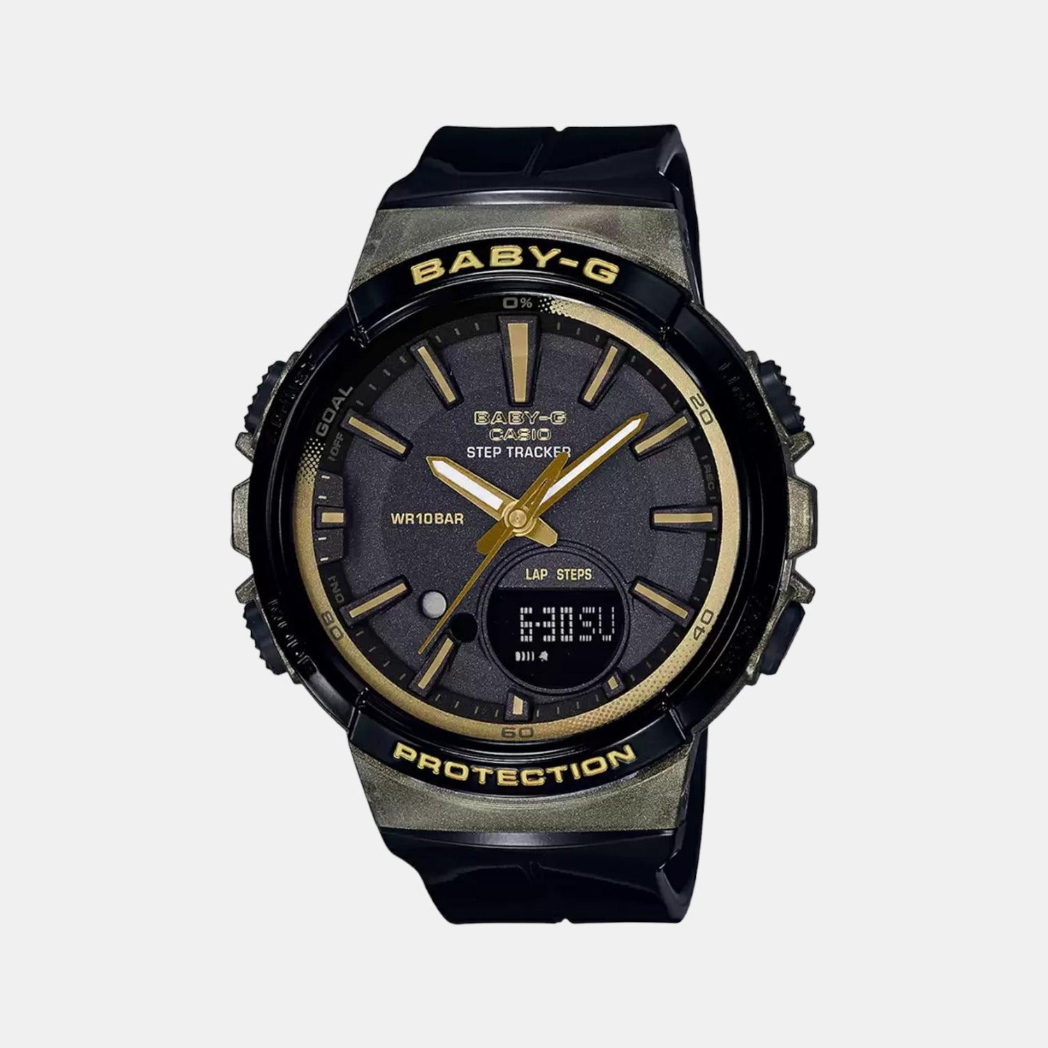 Casio Baby-G Women Quartz Grey Dial Analog-Digital Resin Watch B211