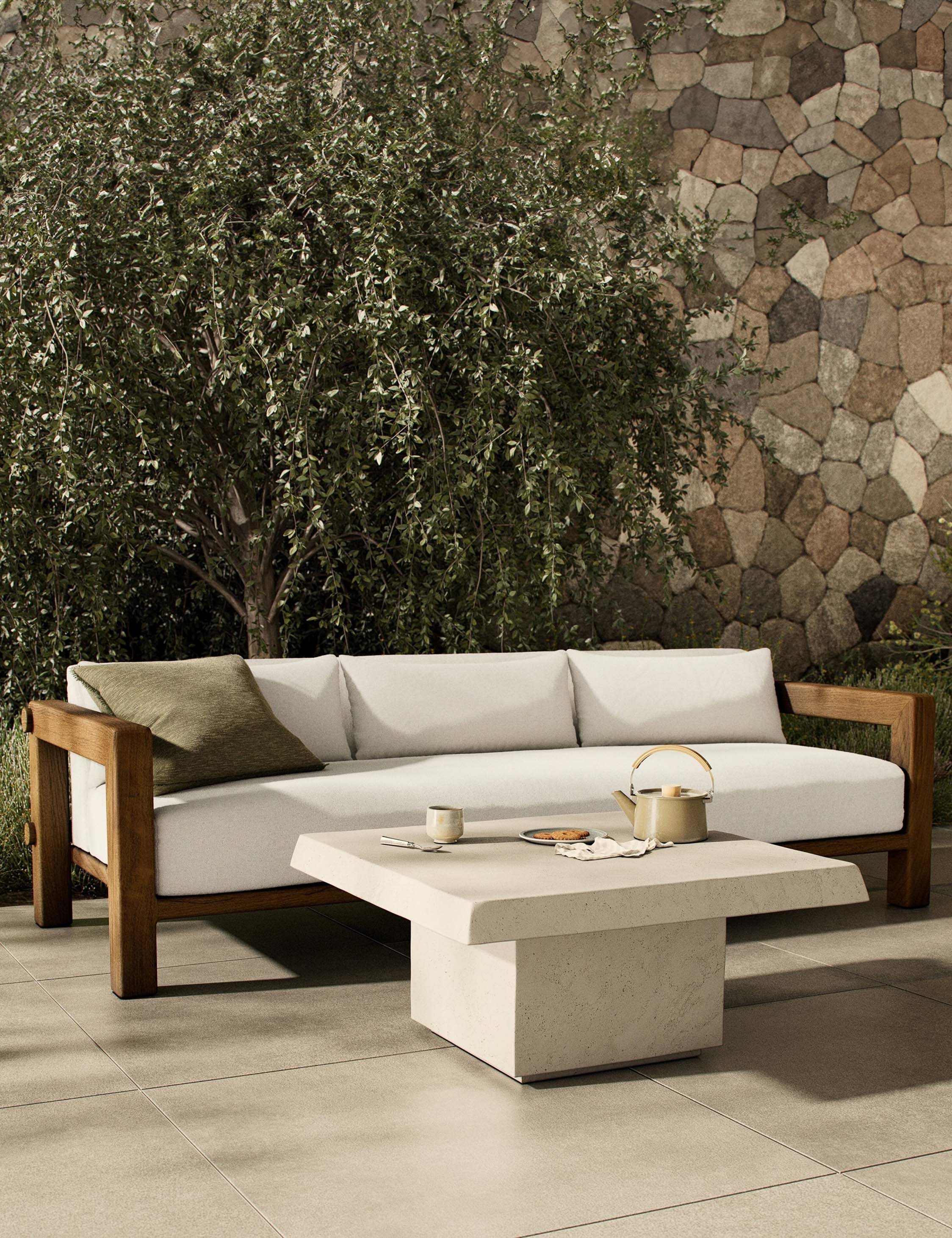 Lulu and Georgia Avila Indoor / Outdoor Square Coffee Table by Amber Lewis x Four Hands - view 2