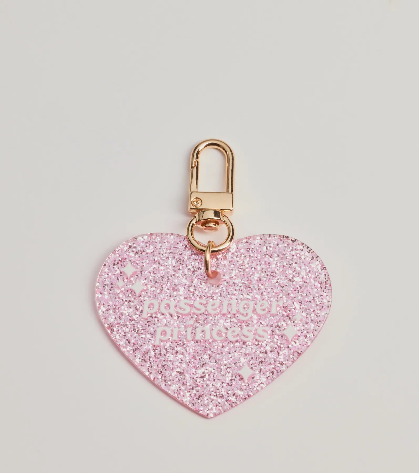 Windsor Passenger Princess Heart Bag Charm – PINK
