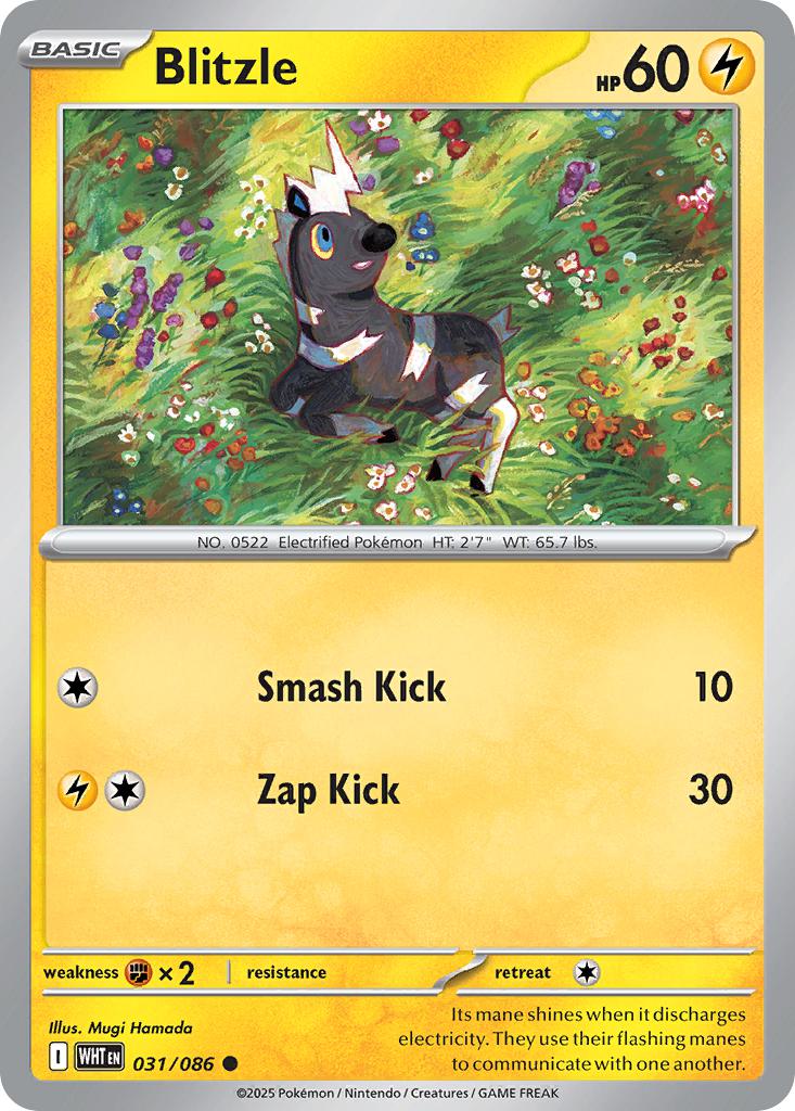 Common sv105w-031 non-holo – Pokémon Blitzle - 031/086 - Common [sv105w-031] [Non-Holo]