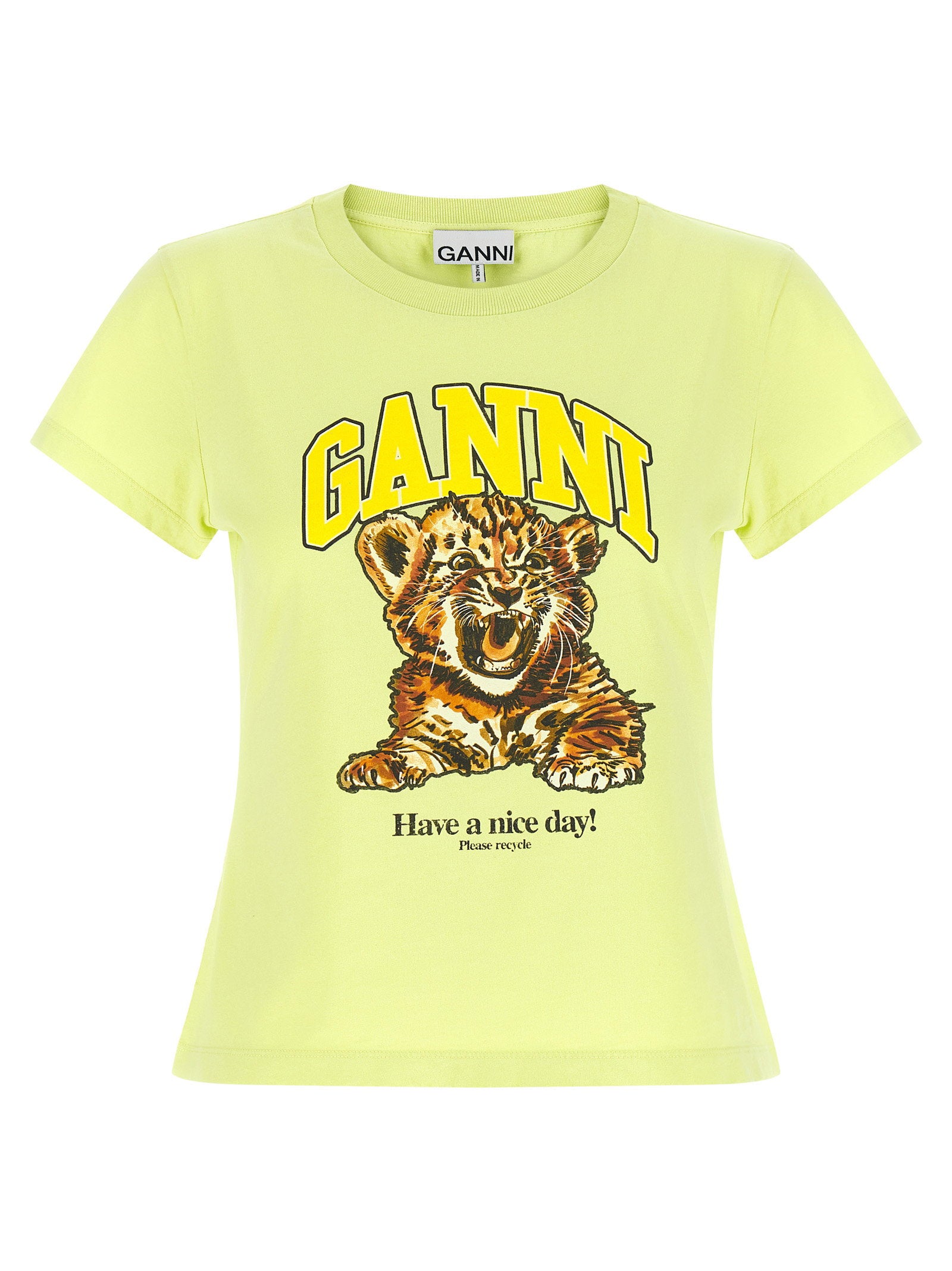 Ganni Tiger T-shirt – 100% cotton